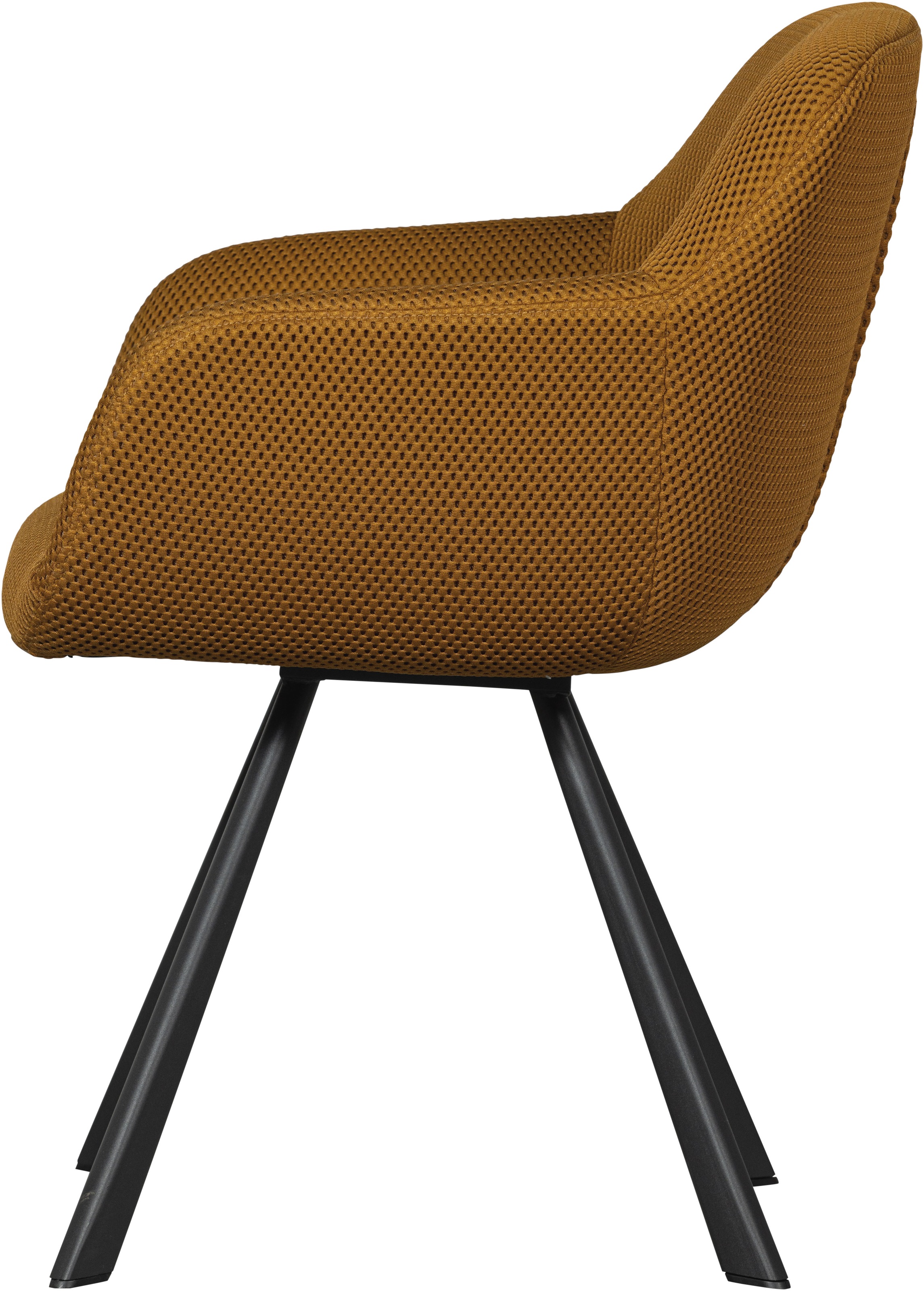 WOOOD Esszimmerstuhl »Juno«, Gestell aus Metall, gepolstert mit weichem Mesh-Stoff, H 79 cm