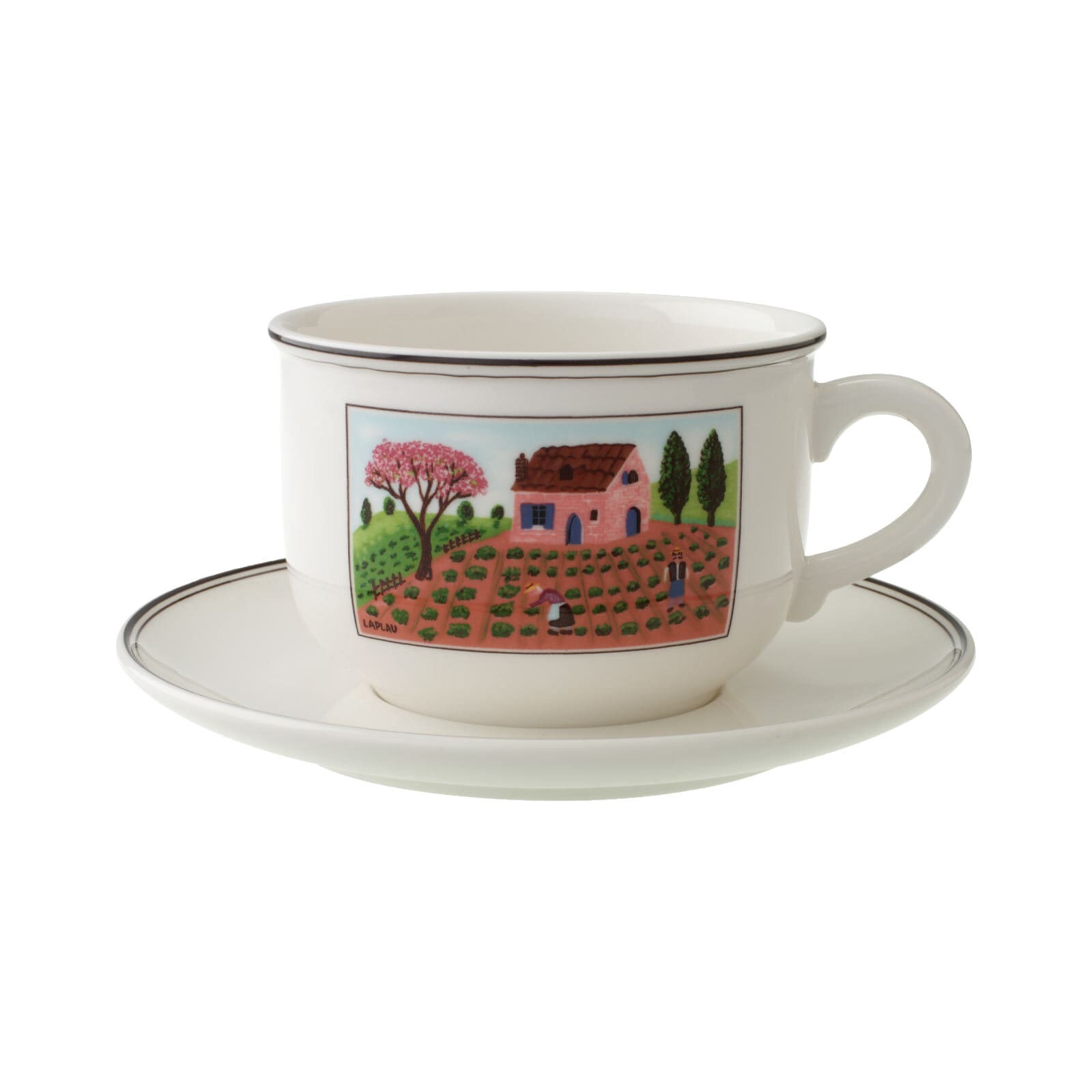 Villeroy & Boch Tasse »Cappuccinotasse mit Untertasse Design Naif 330 ml bu günstig online kaufen