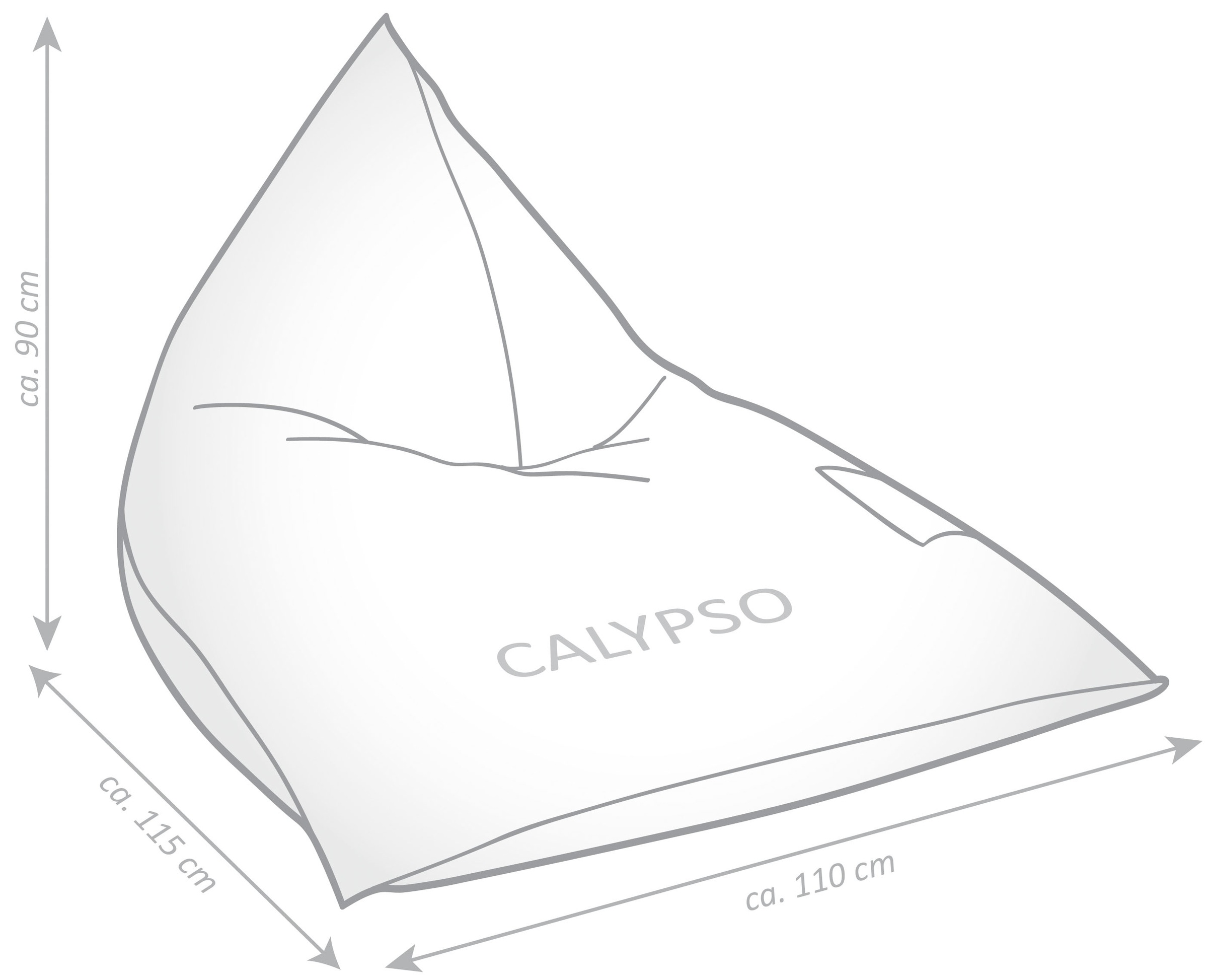Magma Heimtex Sitzsack »SANTORIN Calypso«, (1 St.)