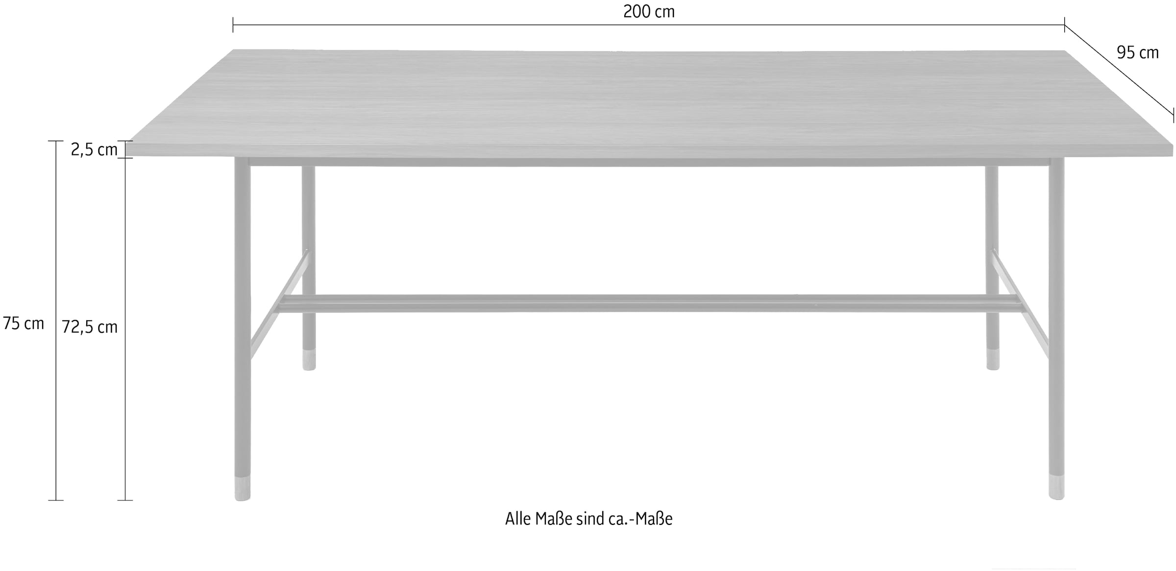 andas Esstisch, im skandinavian Design