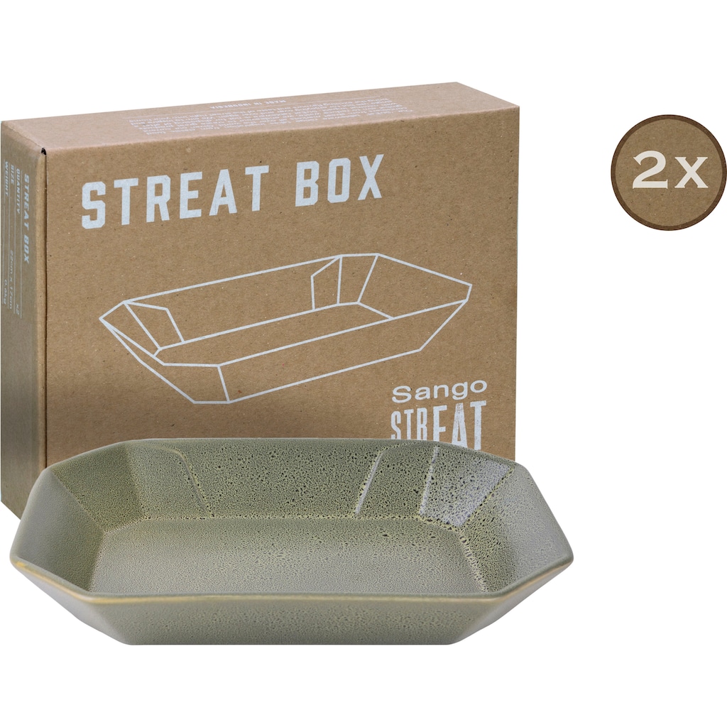 CreaTable Servierschale »Box«, 2 tlg., aus Steinzeug