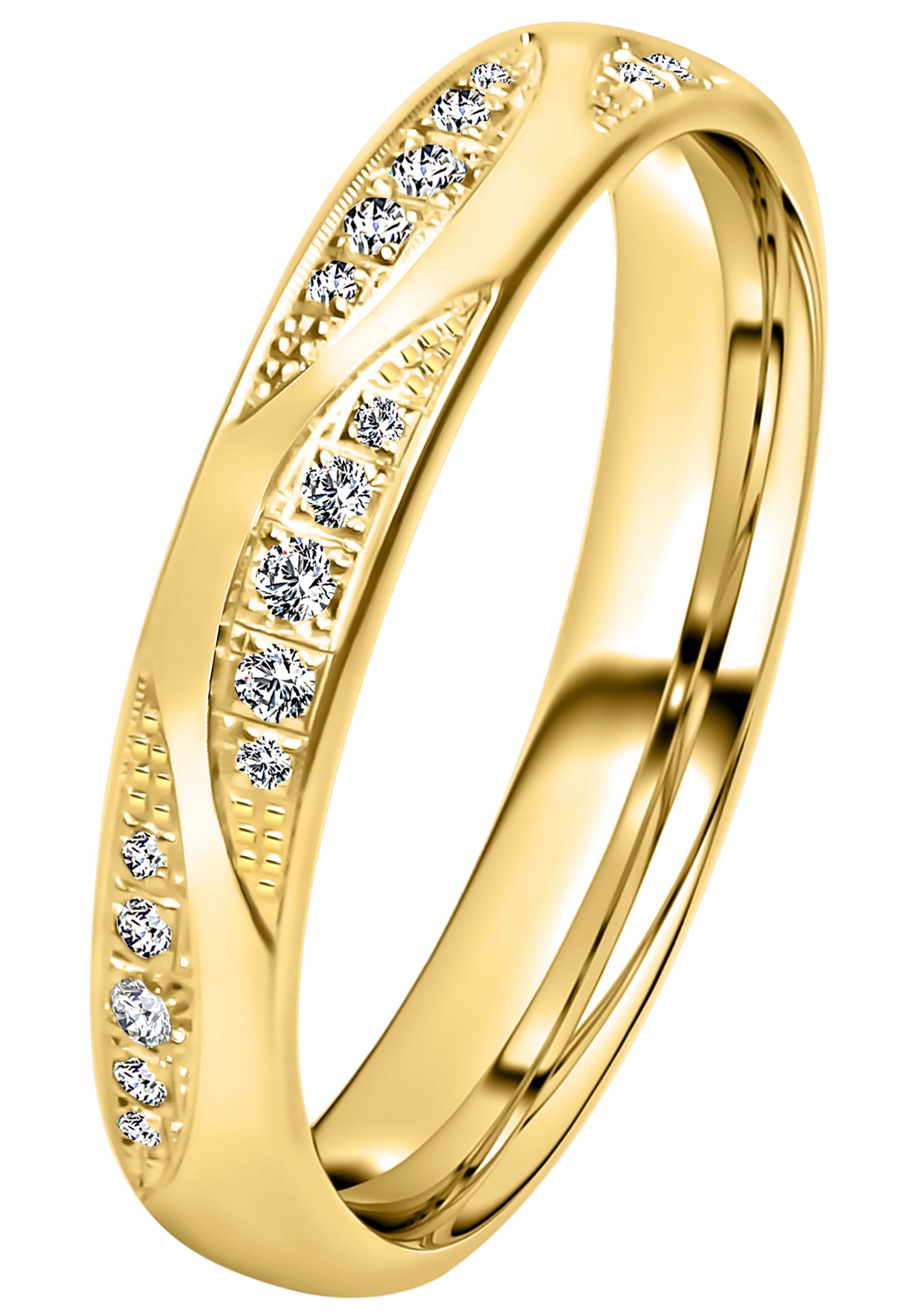 DOOSTI Trauring »Schmuck Geschenk Silber 925 Trauring Ehering Partnerring LIEBE«, wahlweise mit oder ohne Zirkonia