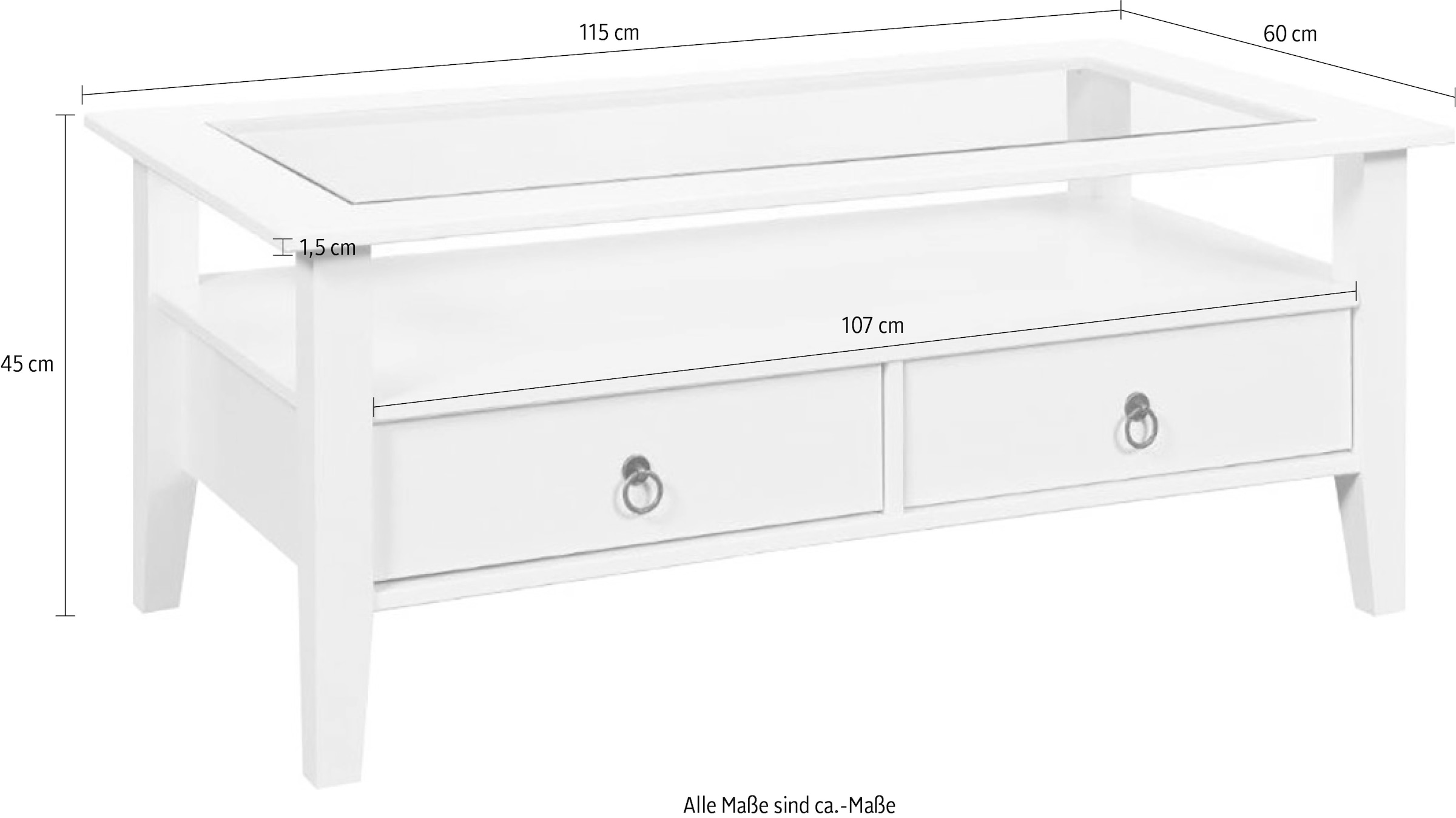Inter Link Couchtisch »Provence« Breite 115 cm.