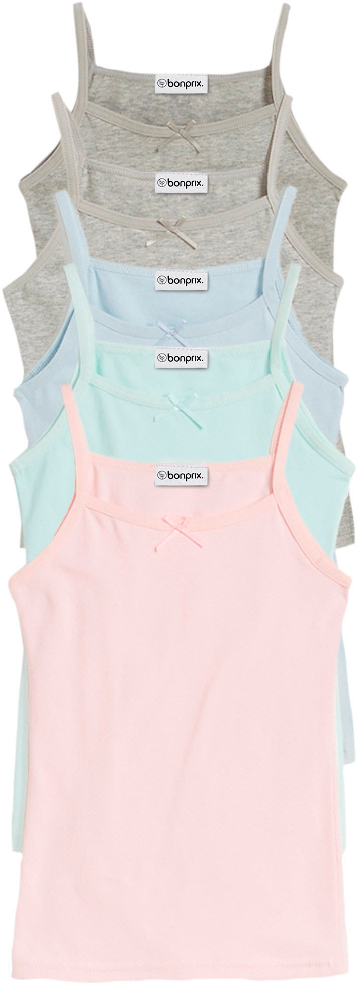 bonprix Unterhemd Packung, 5 Stk. aus Baumwolle und Elasthan, bequeme Passform