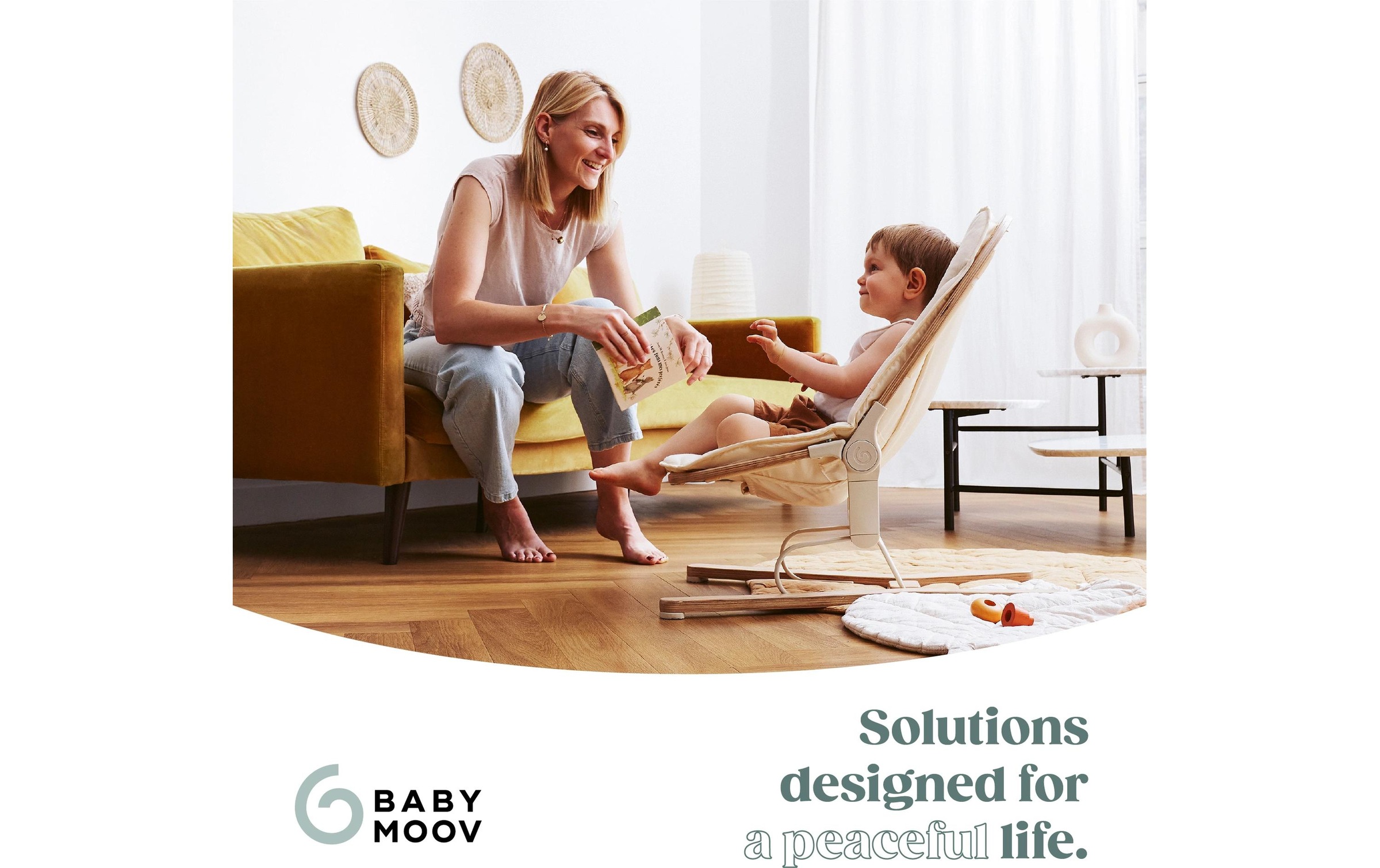 BABYMOOV Babywippe »Swoon Flow« Mitwachsende Babywippe bis 18 kg