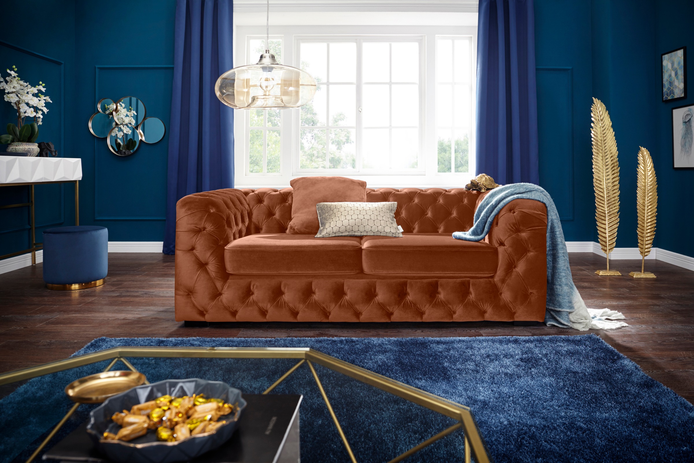 Guido Maria Kretschmer Home&Living Chesterfield-Sofa »Kalina«, mit klassischer Chesterfield-Knopfheftung