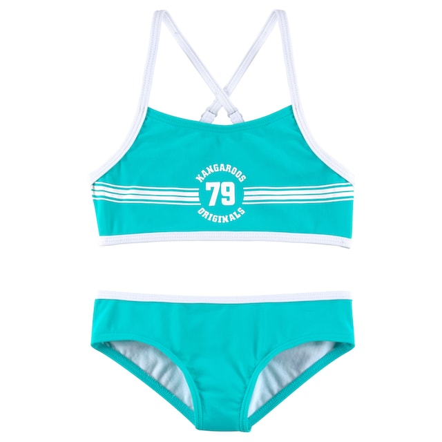 KangaROOS Bustier-Bikini »Sporty«, mit sportlichem Frontdruck online kaufen