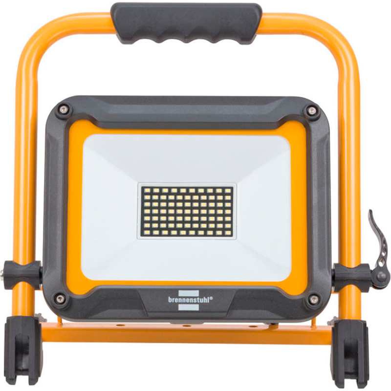 BRENNENSTUHL LED Baustrahler »JARO 5050 M« Tageslichtweiß mit 5 m Kabel gelb/schwarz/transparent Schnellspannverschluss