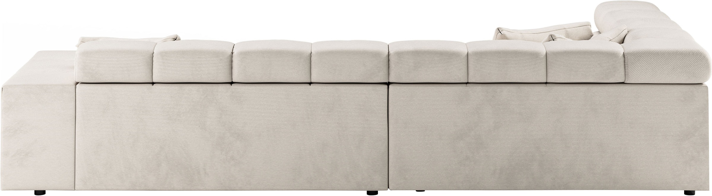 INOSIGN Ecksofa »Ancona incl. Kopfteilverstellung, OTTOs Choice, Breite 319cm, L-Form«, wahlweise motorische Sitztiefenverstellung, auch in Cord + Easy Care