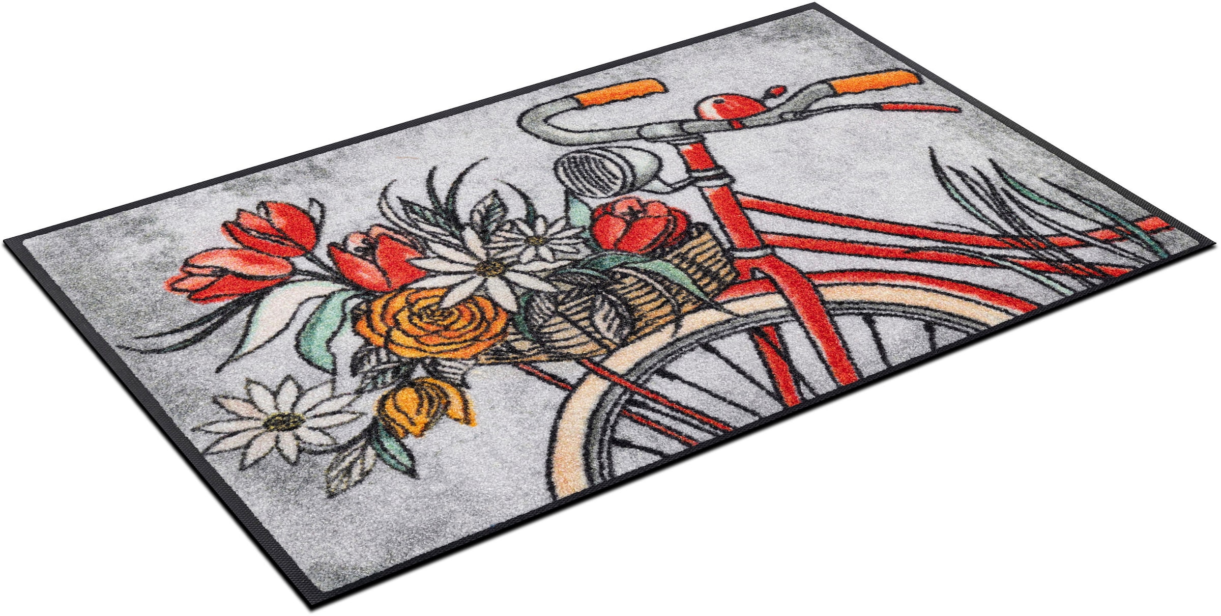 wash+dry by Kleen-Tex Fußmatte »Flower Cruiser« rechteckig 7 mm Höhe