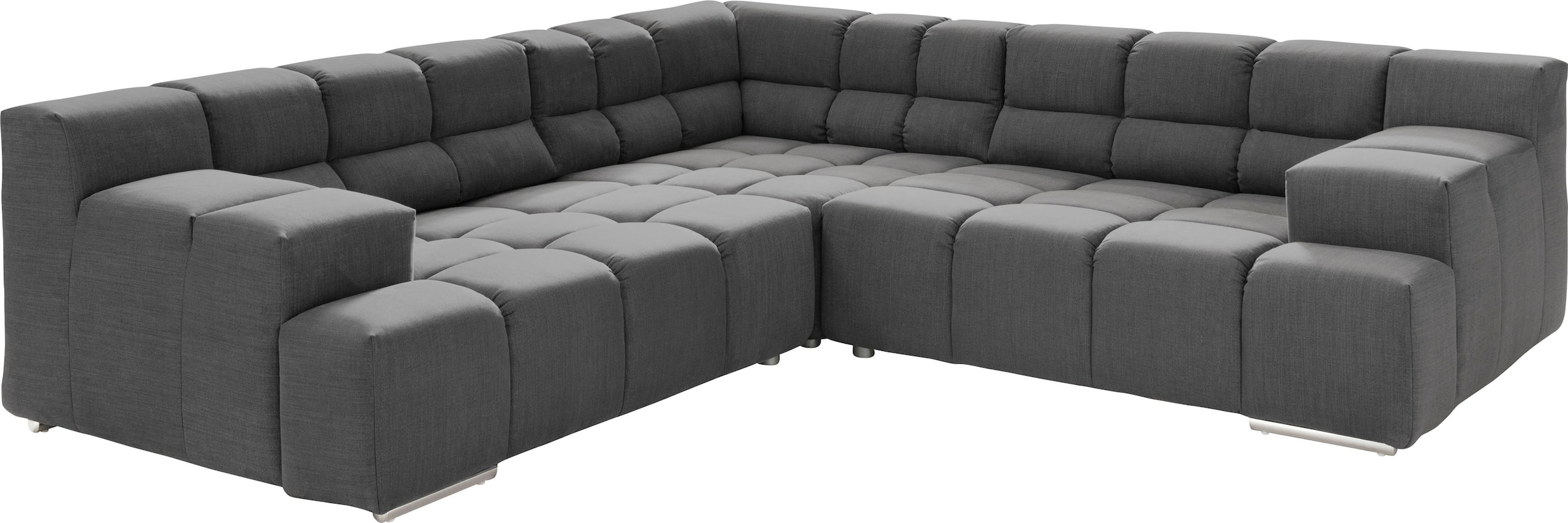 designwerk Ecksofa »Temple L-Form, tolles Designsofa«, mit Sitztiefenverste günstig online kaufen