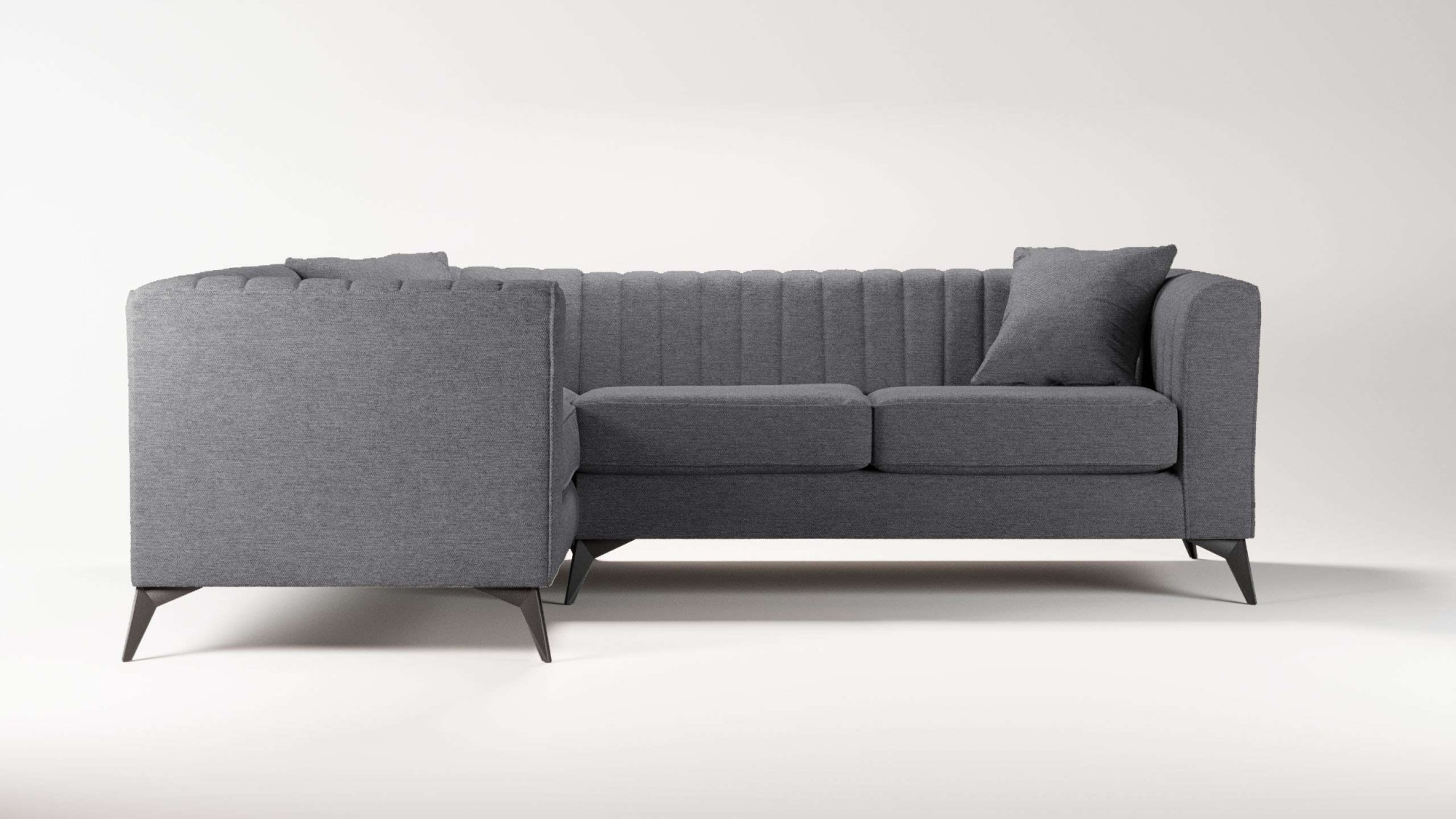Places of Style Ecksofa »MATTHEW L-Form ideal für kleine Räume, Maße B/T/H: günstig online kaufen