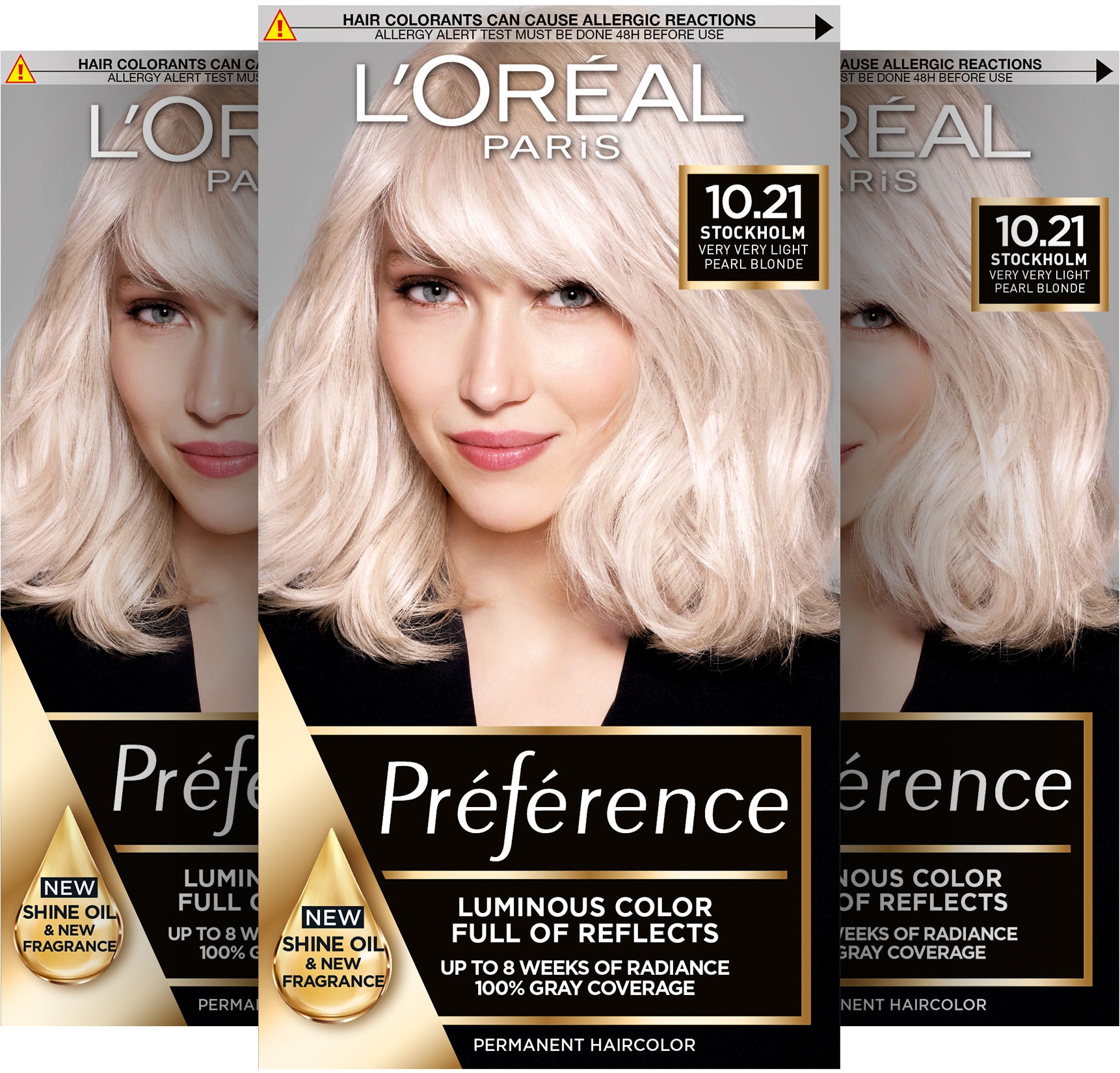 L'ORÉAL PARIS Coloration »Préférence«, (Packung, 3 tlg.), mit pflegender Formel