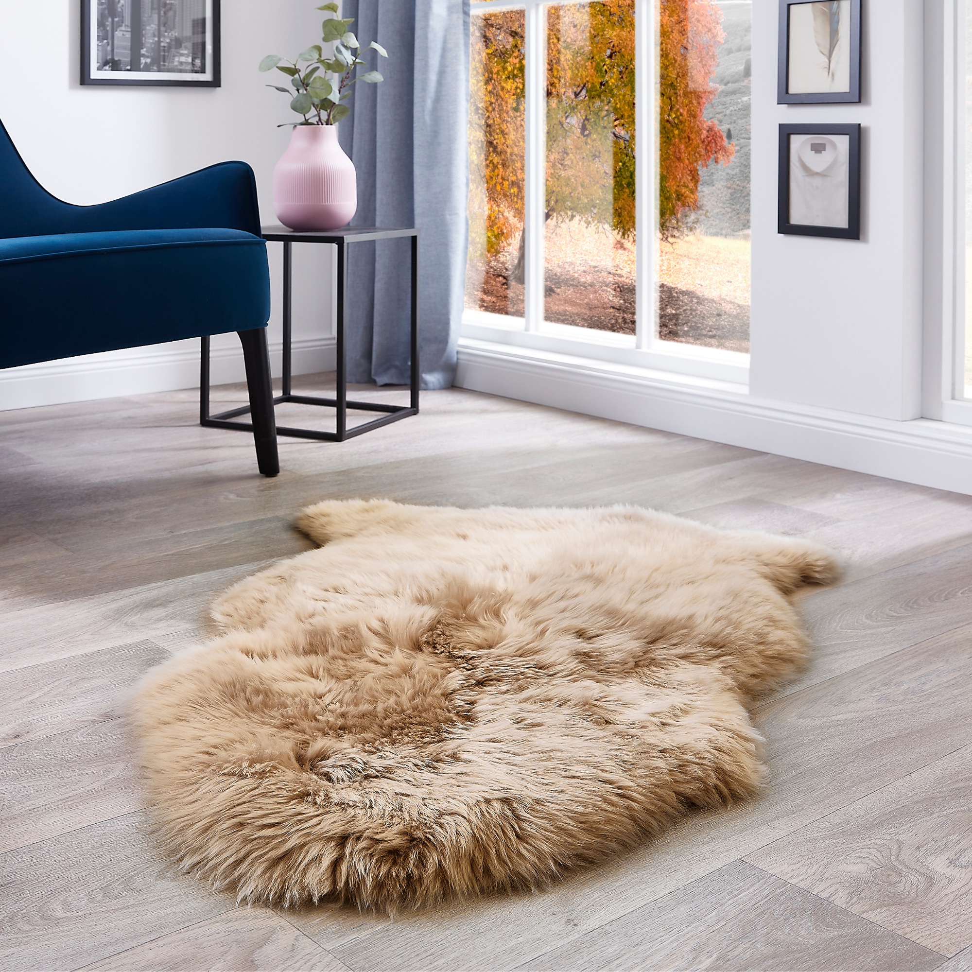 LUXOR living Fellteppich »Schaffell Namika«, fellförmig, 50 mm Höhe, echtes Lammfell, weich & flauschig, große Farbauswahl, in 2 Größen