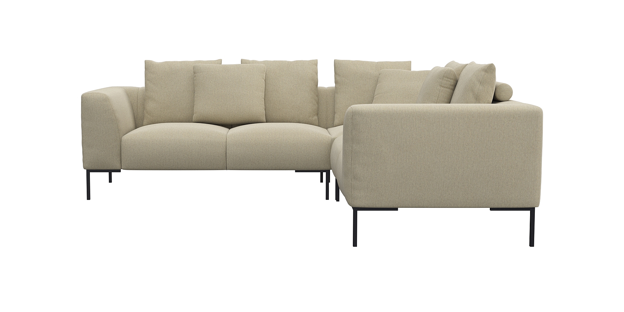 FLEXLUX Ecksofa »Sava, gleichschenklig, bequem mit hohem Sitzkomfort«, Tasc günstig online kaufen