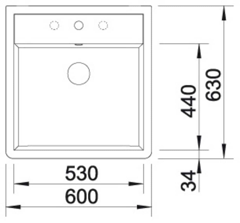 Blanco Küchenspüle »PANOR 60« 1 Stk. tlg. erhältlich in mehreren Farben