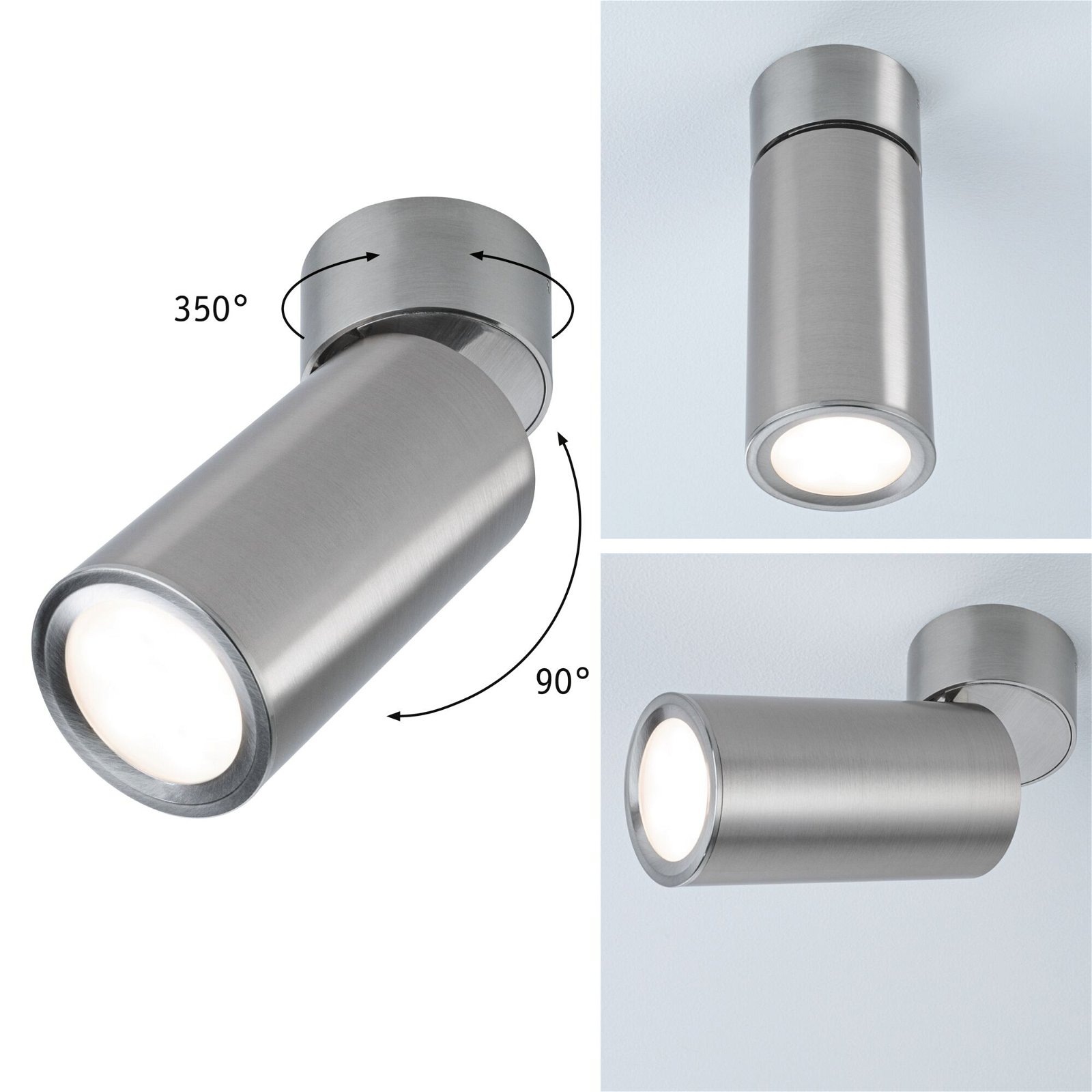 Paulmann LED Deckenleuchte »Turnal Coin 2700K 470lm 230V 6W«, 1 flammig, 3-Step-Dim