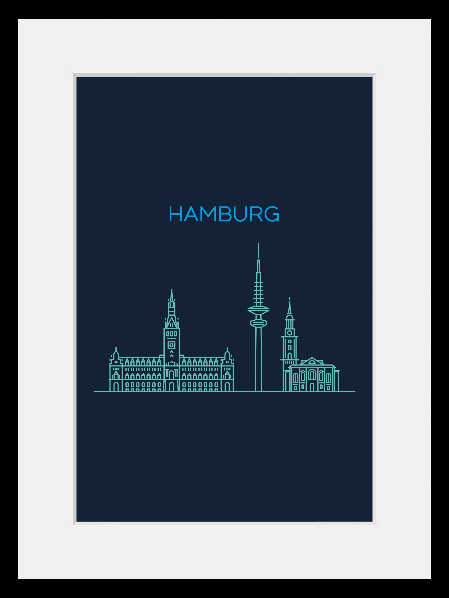 queence Bild »Hamburg Sightseeing«, Städte-Stadt-Deutschland-Kirche-Gebäude günstig online kaufen