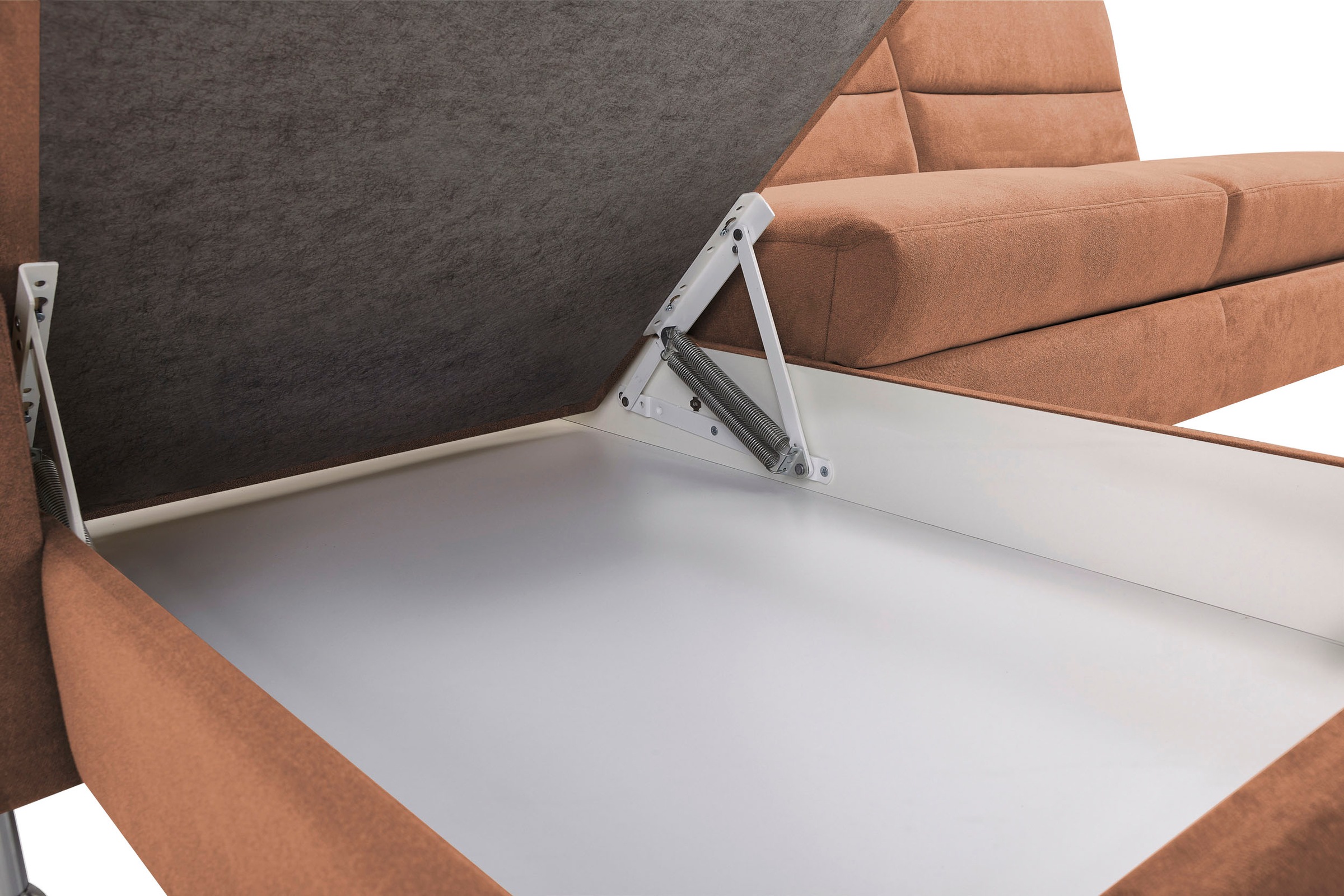CALIZZA INTERIORS Ecksofa »Onyx L-Form«, Recamiere links oder rechts, wahlweise mit Bettfunktion, Breite 270 cm