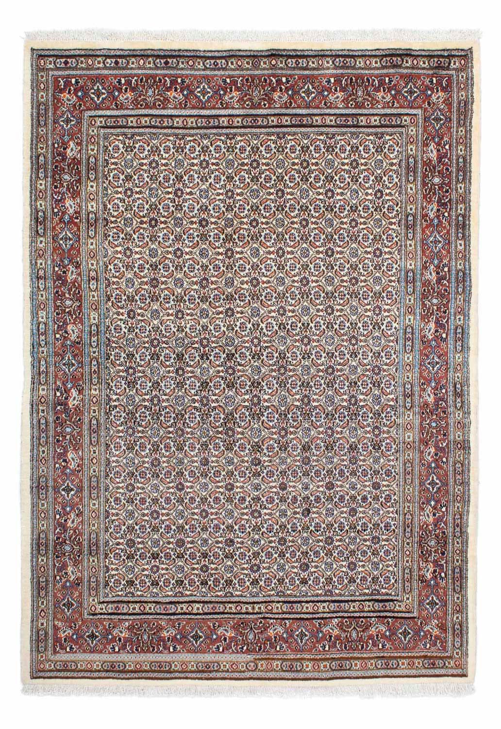 morgenland Wollteppich »Moud Stark Gemustert Beige 242 x 155 cm«, rechtecki günstig online kaufen