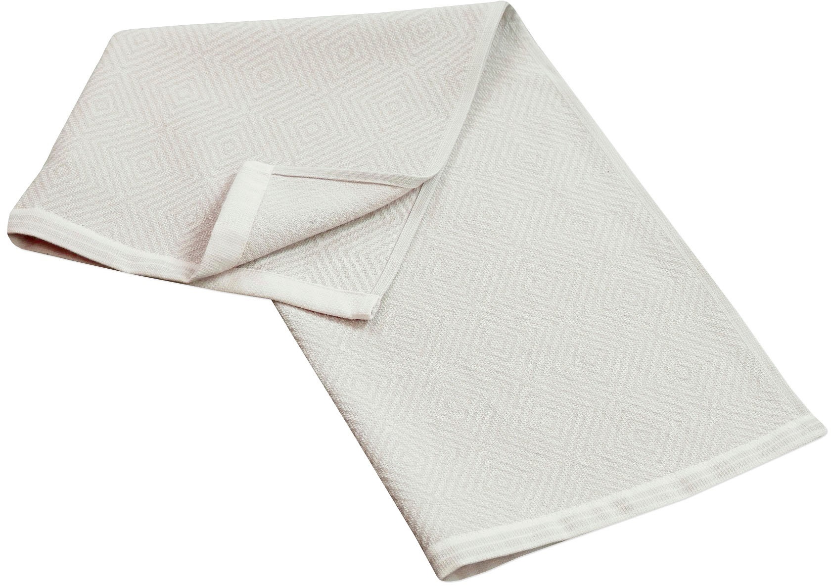 framsohn frottier Geschirrtuch »Modern Kitchen Raute, aus 100% Baumwolle, sehr saugfähig«, (Set, 3 tlg.), Geschirrtücher im zeitlosen Rauten Design, Maße je Tuch ca. 50x70 cm