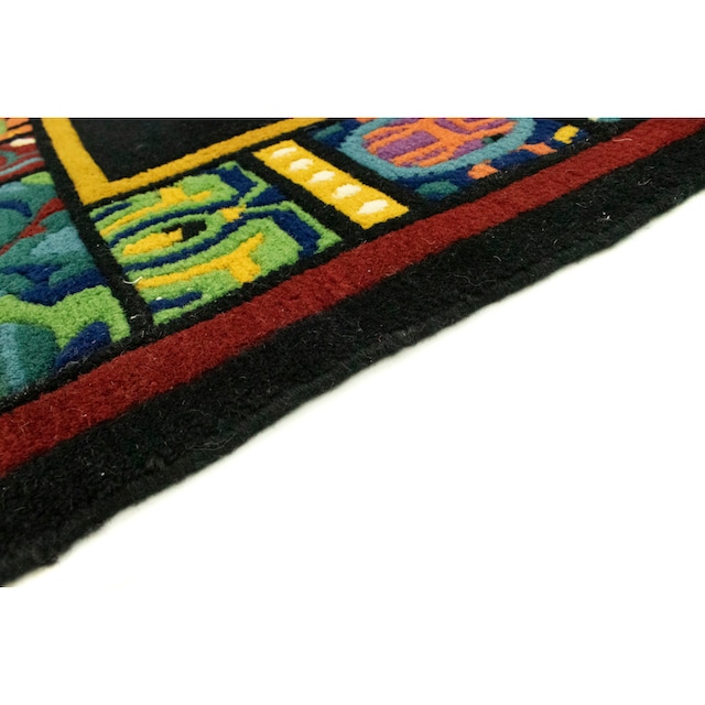 morgenland Wollteppich »China Teppich handgeknüpft blau«, rechteckig bequem  und schnell bestellen