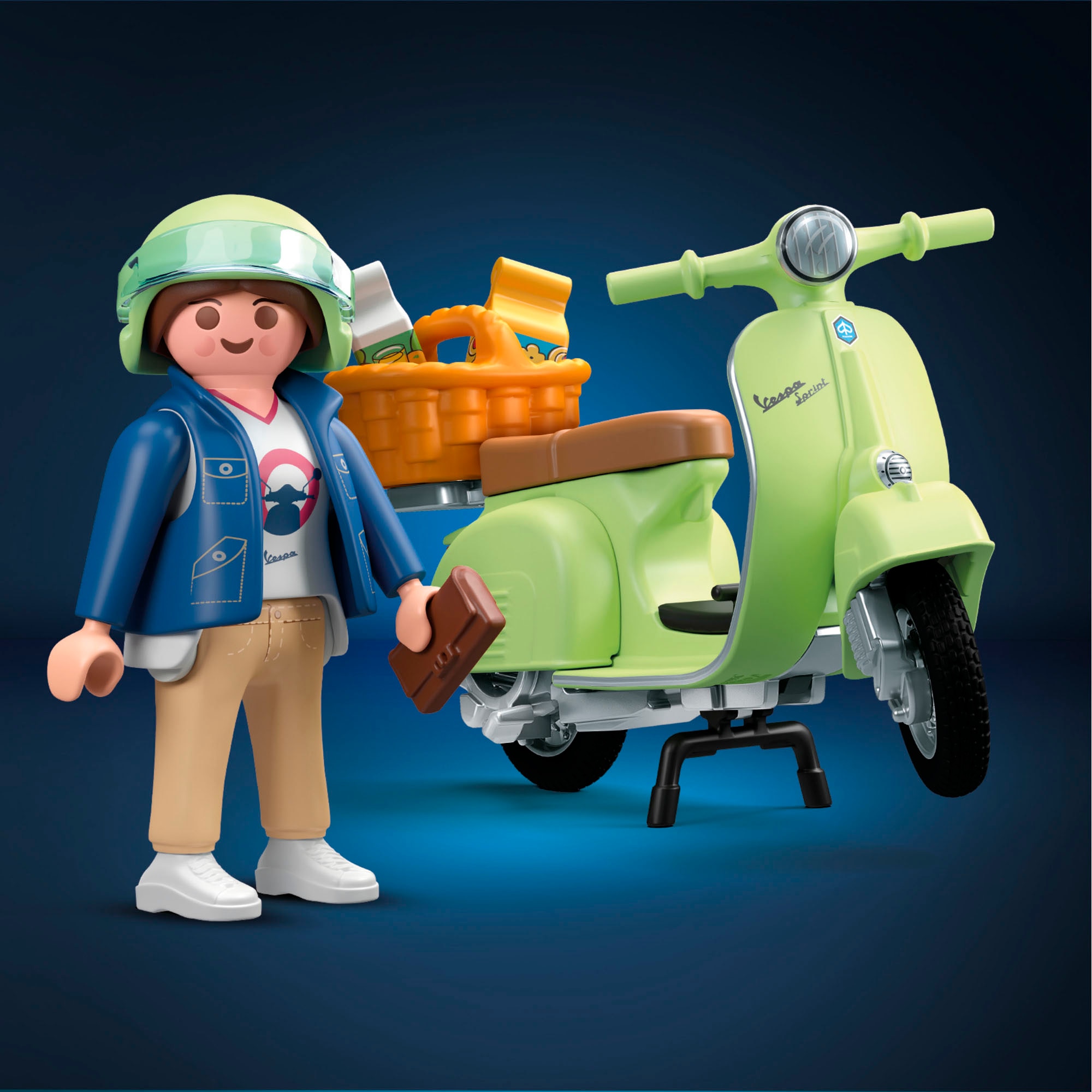 Playmobil® Konstruktions-Spielset »1969 Vespa 150 Sprint Veloce, Hellgrün (71621), Vespa«, (20 St.), Made in Europe