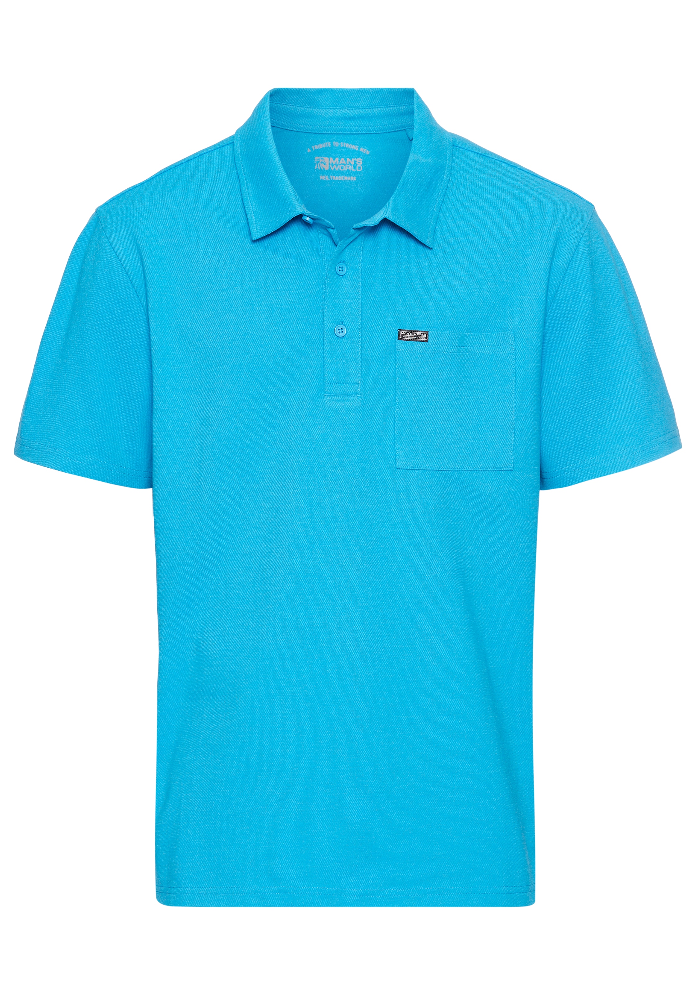 Man's World Poloshirt mit Brusttasche