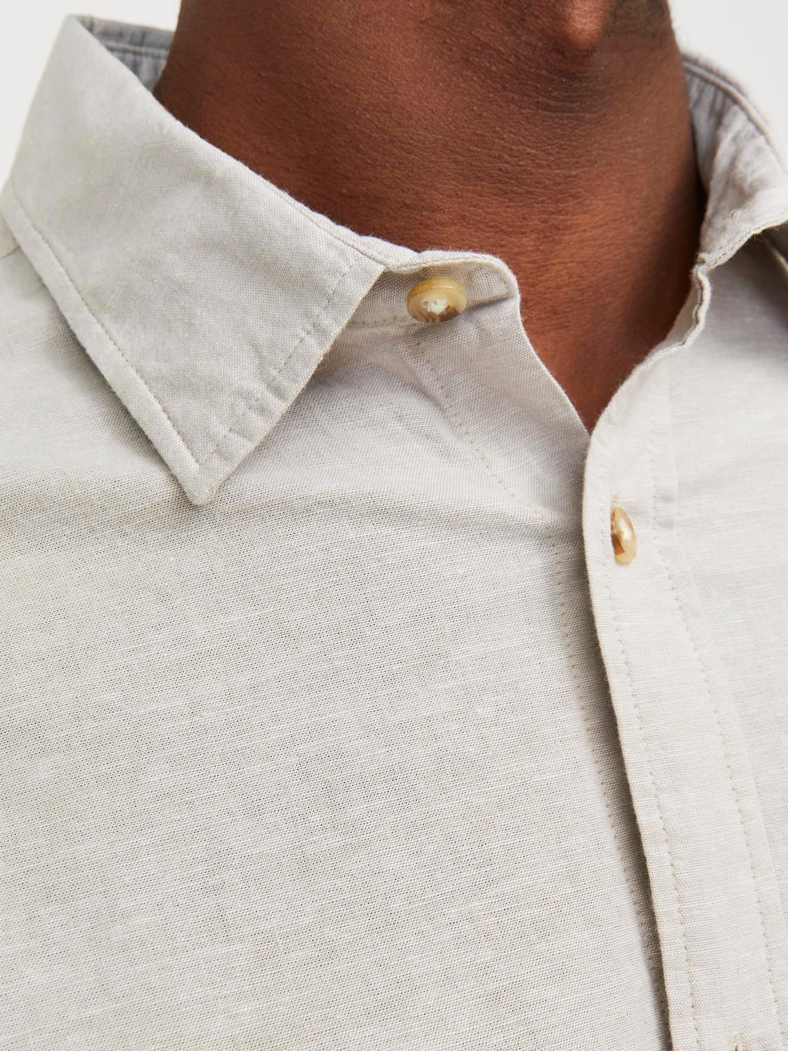 Jack & Jones Langarmhemd »JJESUMMER LINEN BLEND SHIRT LS SN«