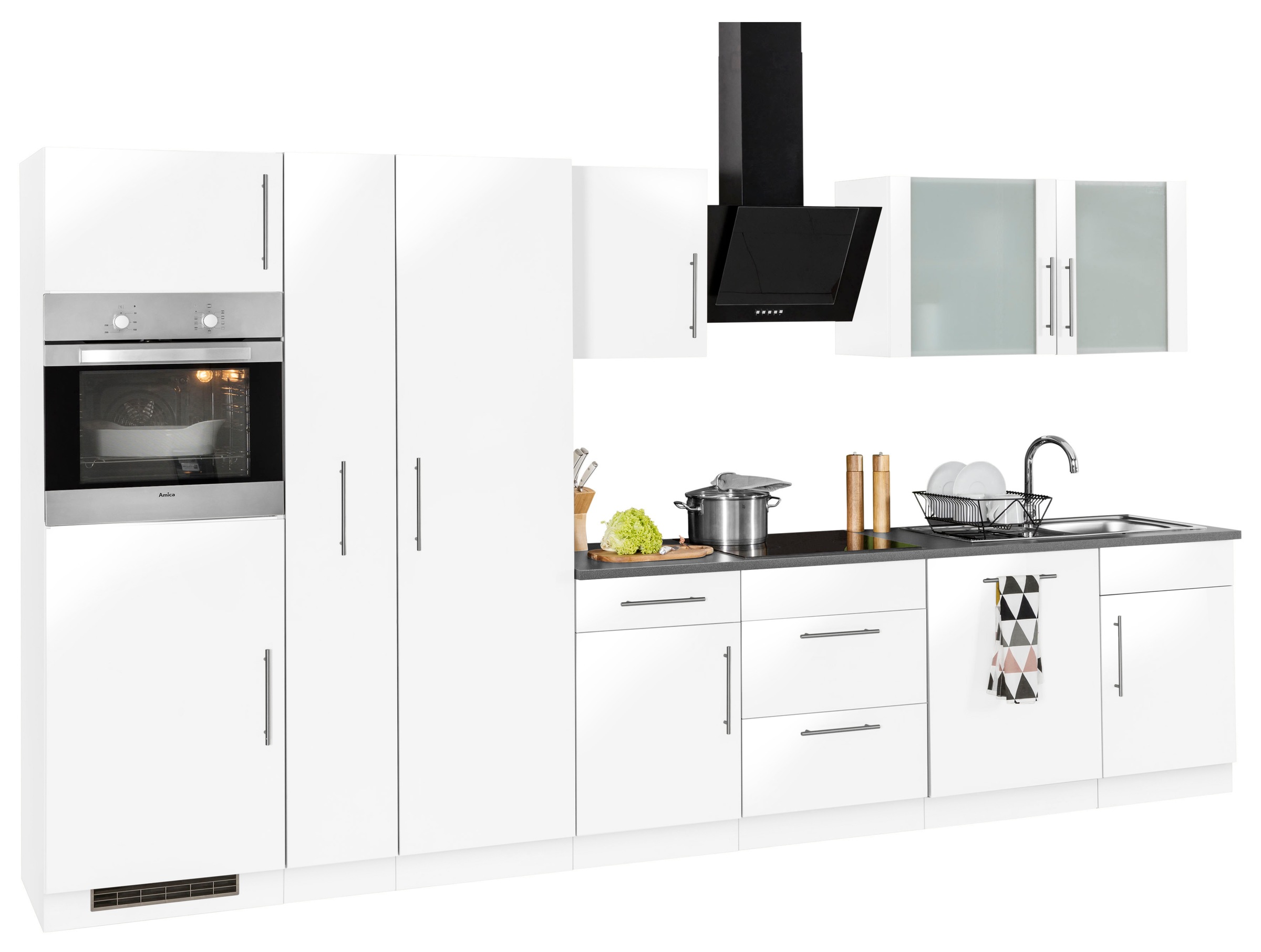 wiho Küchen Küchenzeile »Cali«, kaufen ohne 360 cm Rechnung auf Breite E-Geräte