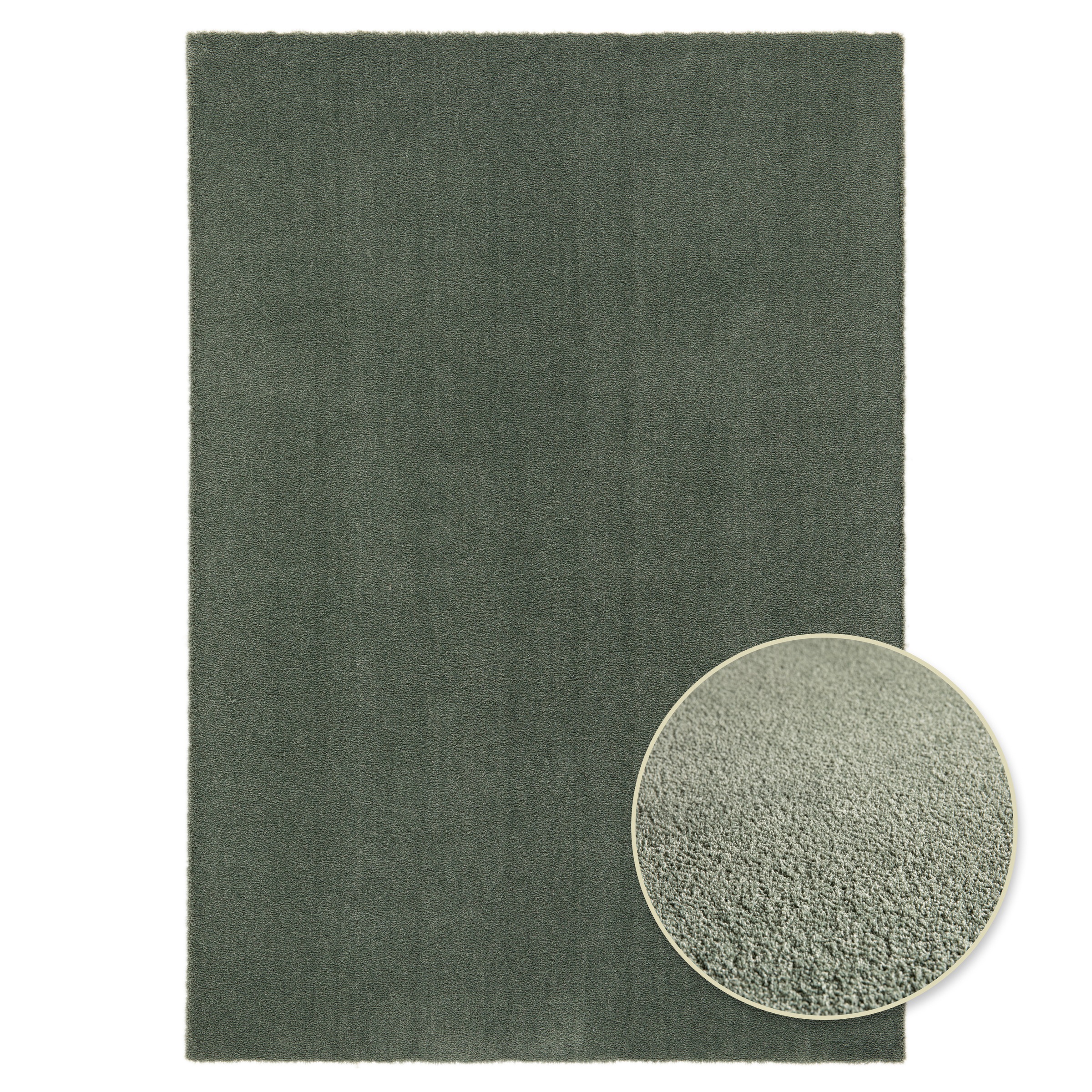 Primaflor-Ideen in Textil Teppich »MELLOW, Made in Belgium« rechteckig 19 mm Höhe Uni Farben, weicher Flor, waschbar