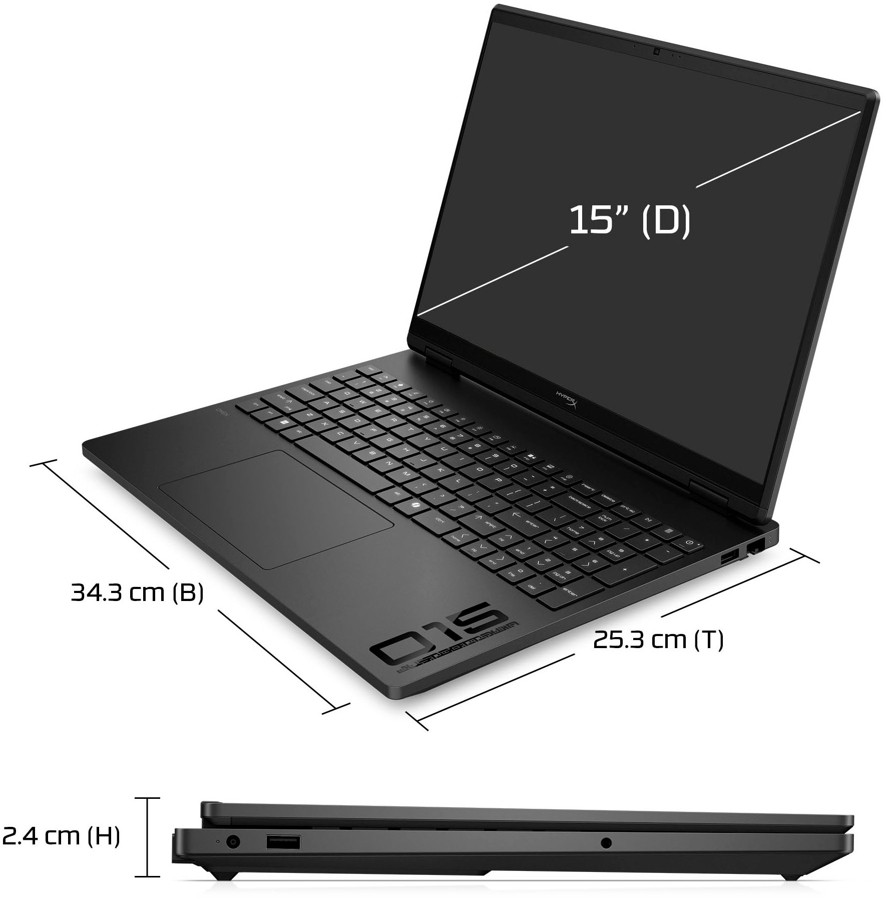 HP Gaming-Notebook »HyperX OMEN 15-gb0071ng« 38,8 cm / 15,3 ″ AMD Ryzen 7 GeForce RTX 5070 512 GB SSD