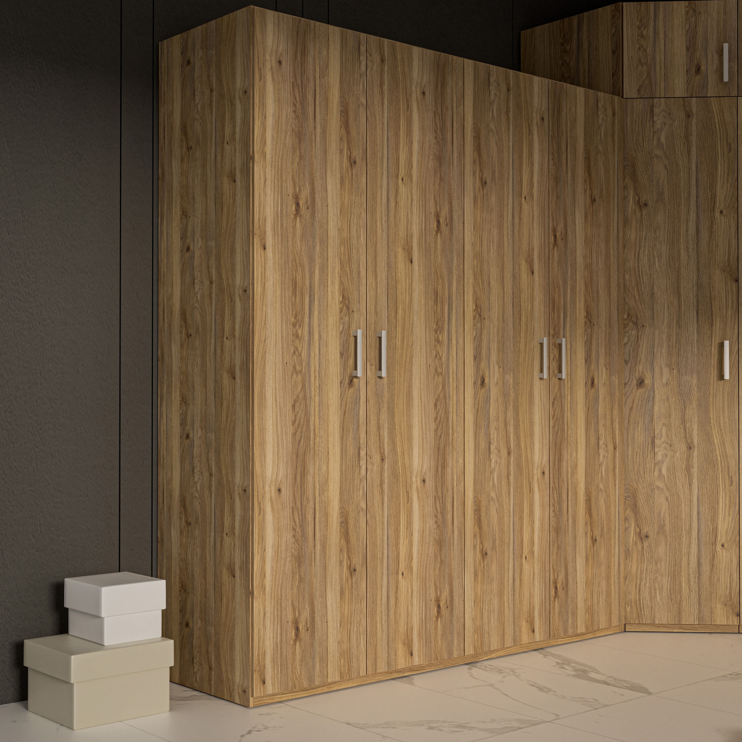 FORTE Drehtürenschrank, Drehtürenschrank, Stauraum, Zubehör optional bestellbar