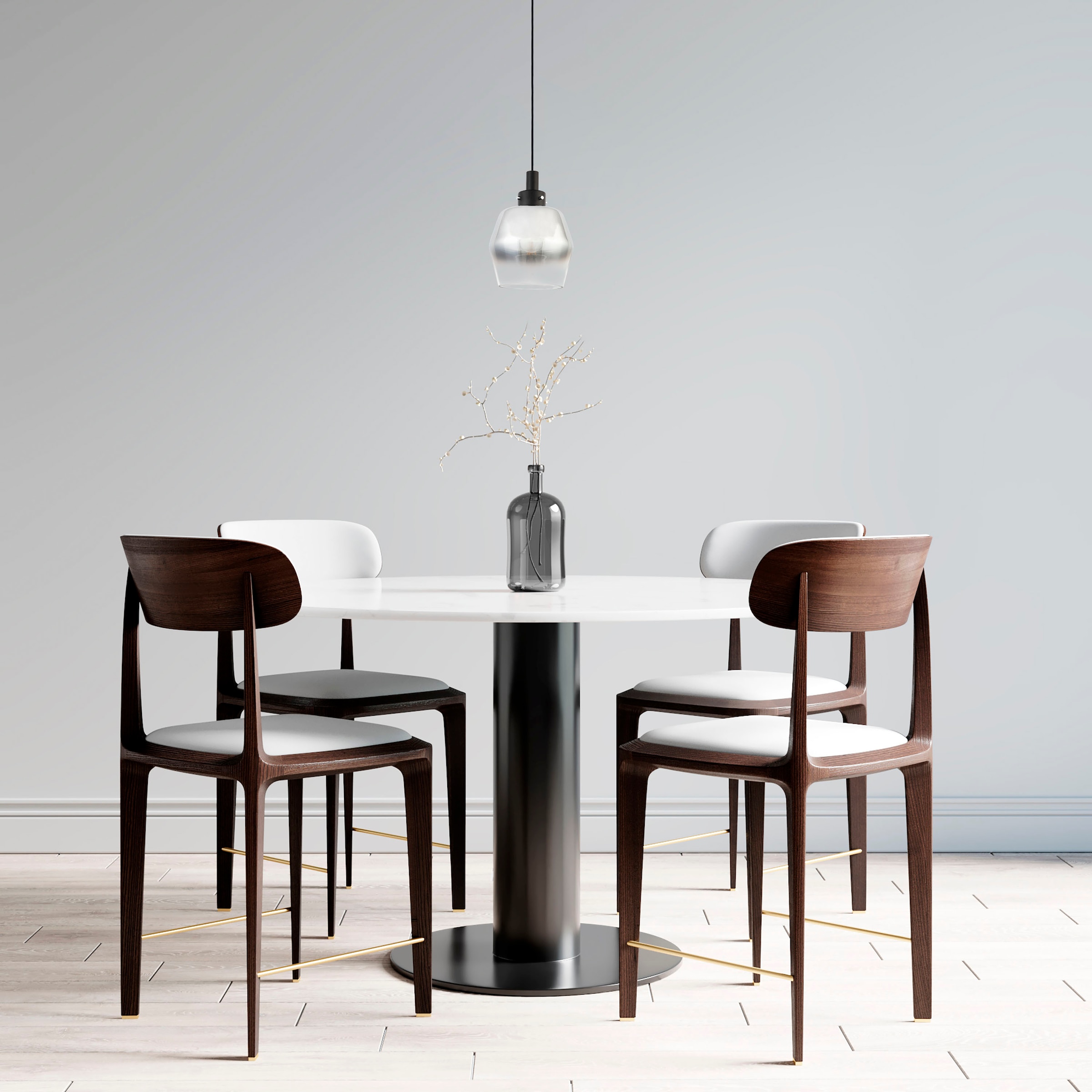 Paco Home Pendelleuchte »DANA«, Leuchtmittel E27 | ohne Leuchtmittel, Pendelleuchte Wohnzimmer Glas Esszimmer Modern Industrial Bar E27