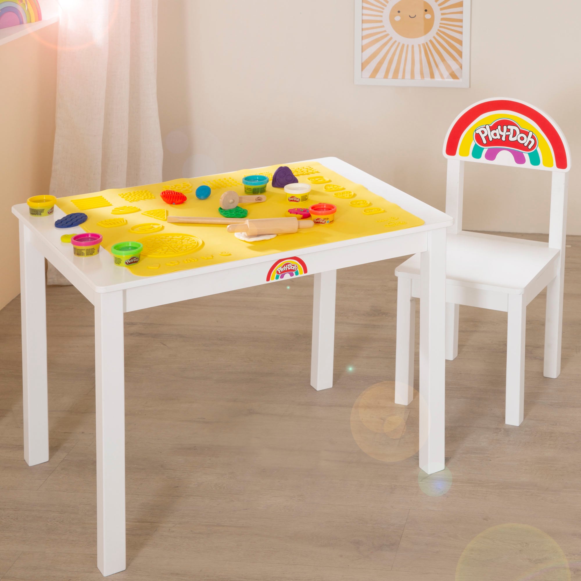 roba® Kindersitzgruppe »Play-Doh«, (Set), inkl. 3D Kreativmatte, Knete und Zubehör