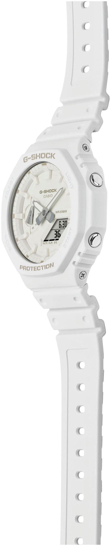 CASIO G-SHOCK Chronograph, Quarzuhr,Armbanduhr,Herrenuhr,digital, bis 20bar wasserd.Resinbarmband