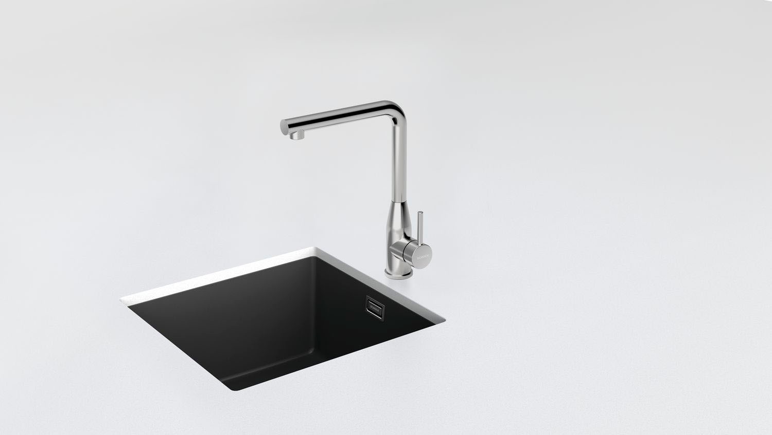 Schock Küchenarmatur »KETO FA« Festauslauf, Flüsterperlator, Schwenkbereich 360°