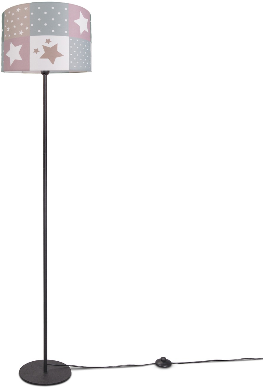 PACO HOME Stehlampe »Cosmo 345« E27 Kinderlampe LED Kinderzimmer Lampe Sternen Motiv, Stehleuchte E27 schwarz