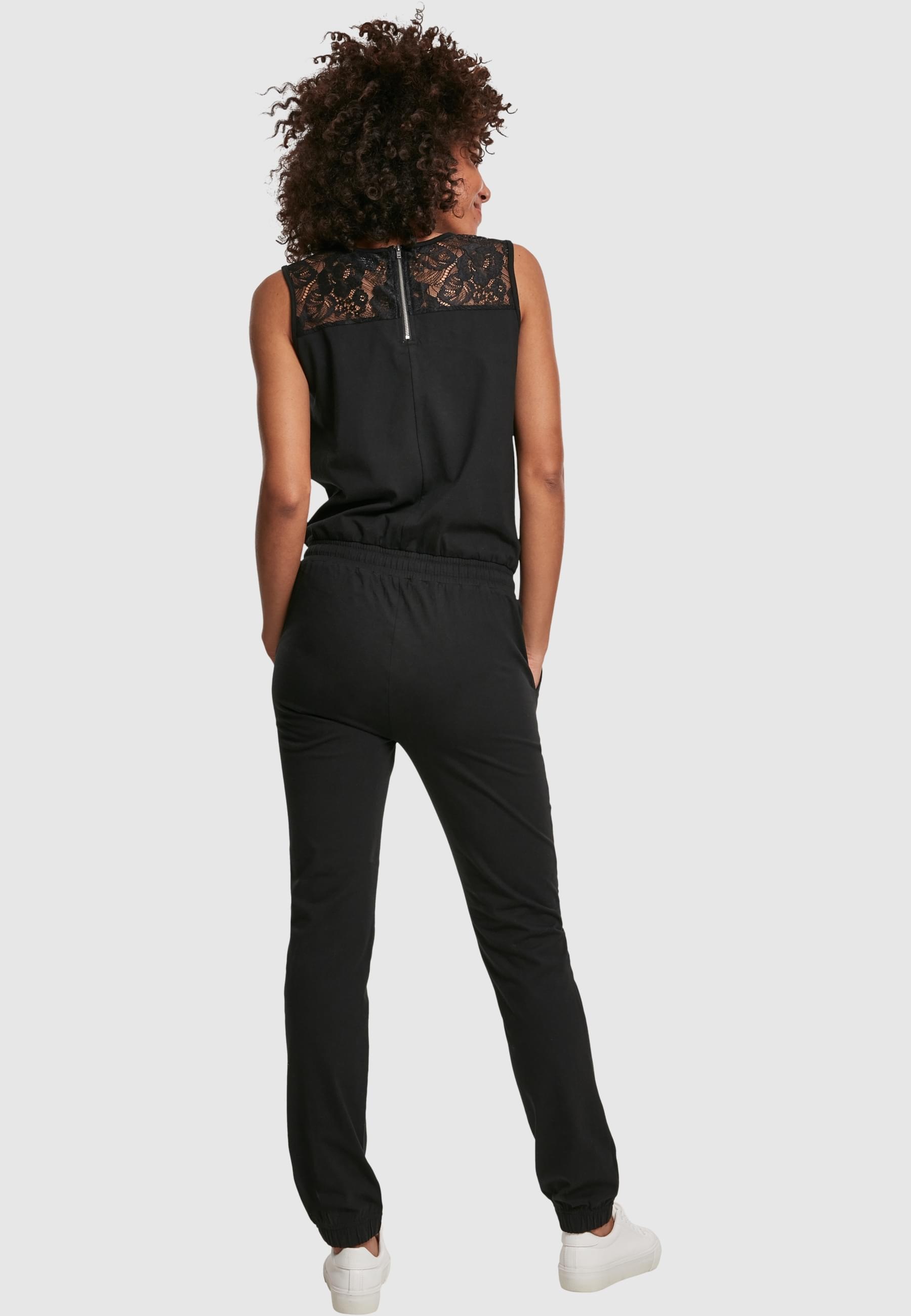 URBAN CLASSICS Jumpsuit »Urban Classics Damen Ladies Lace Block Jumpsuit« 1 Stk.