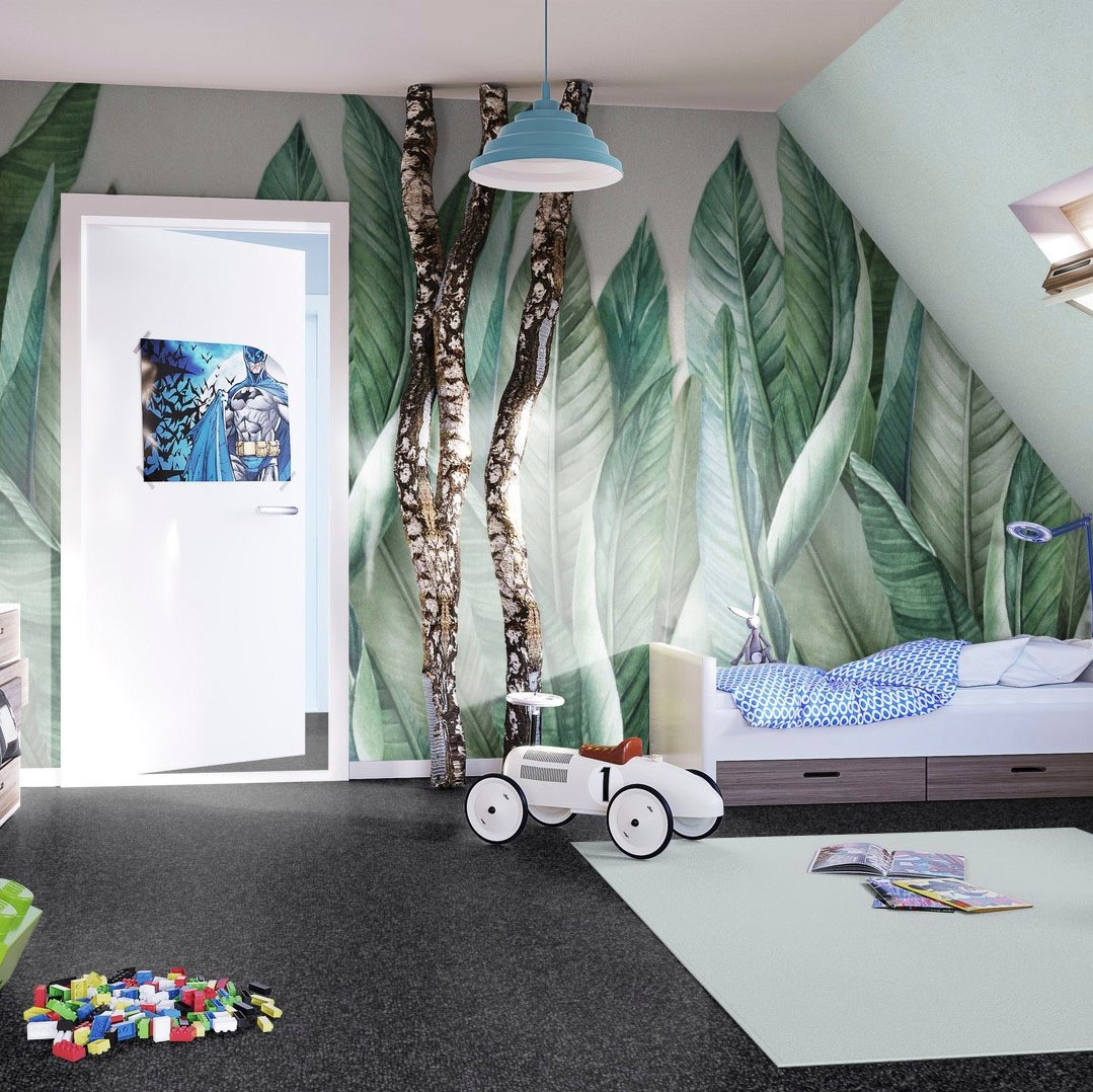 Bodenmeister Teppichboden »Baltic, Schlinge - meliert, Made in Belgium«, rechteckig, 5 mm Höhe, Wohnzimmer, Schlafzimmer, Kinderzimmer, Breite 400/500 cm
