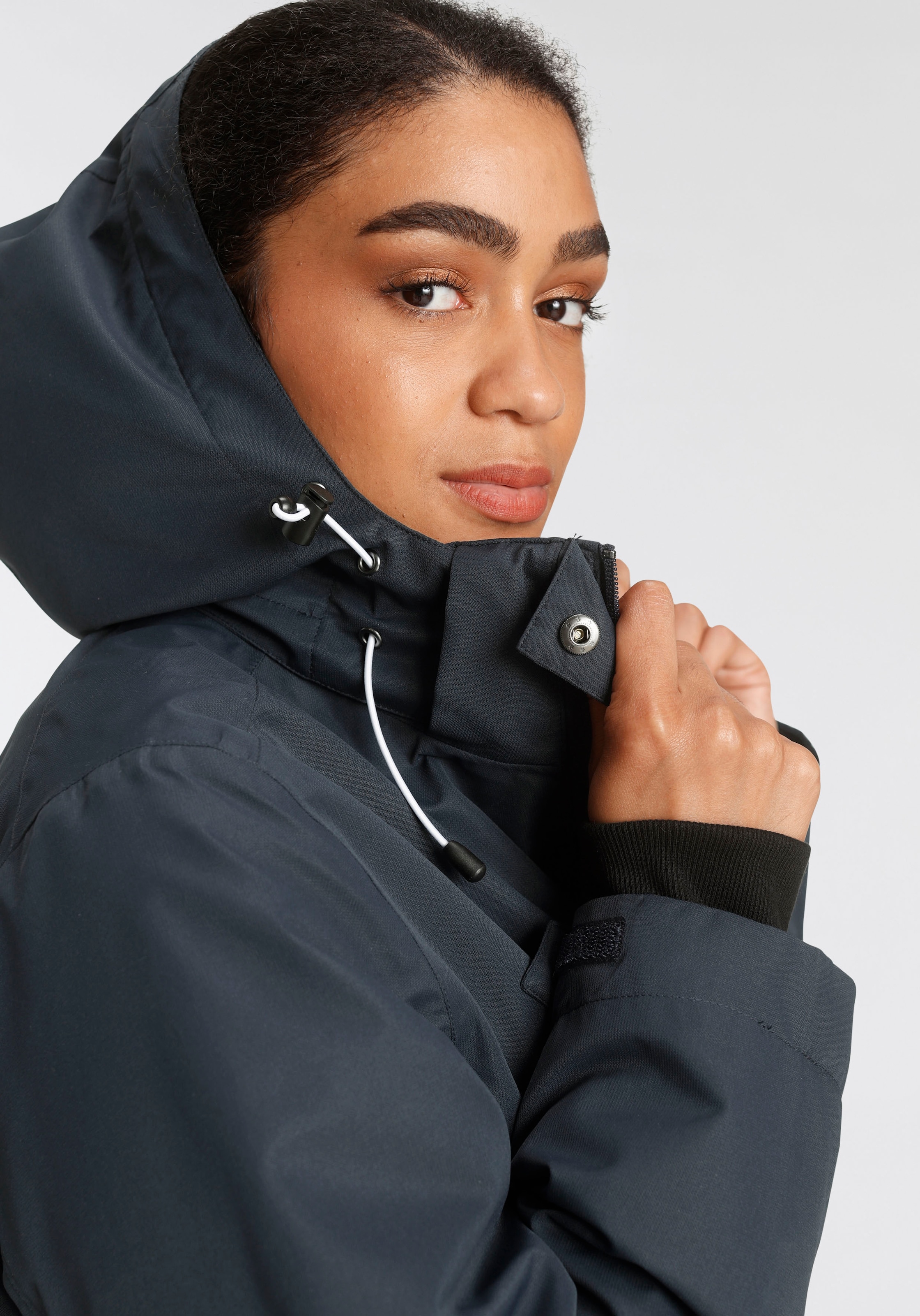 Polarino 3-in-1-Funktionsjacke 2 Stk. tlg. mit Kapuze Außenjacke: 3.000mm Wassersäule, wind- & wasserdicht, atmungsaktiv