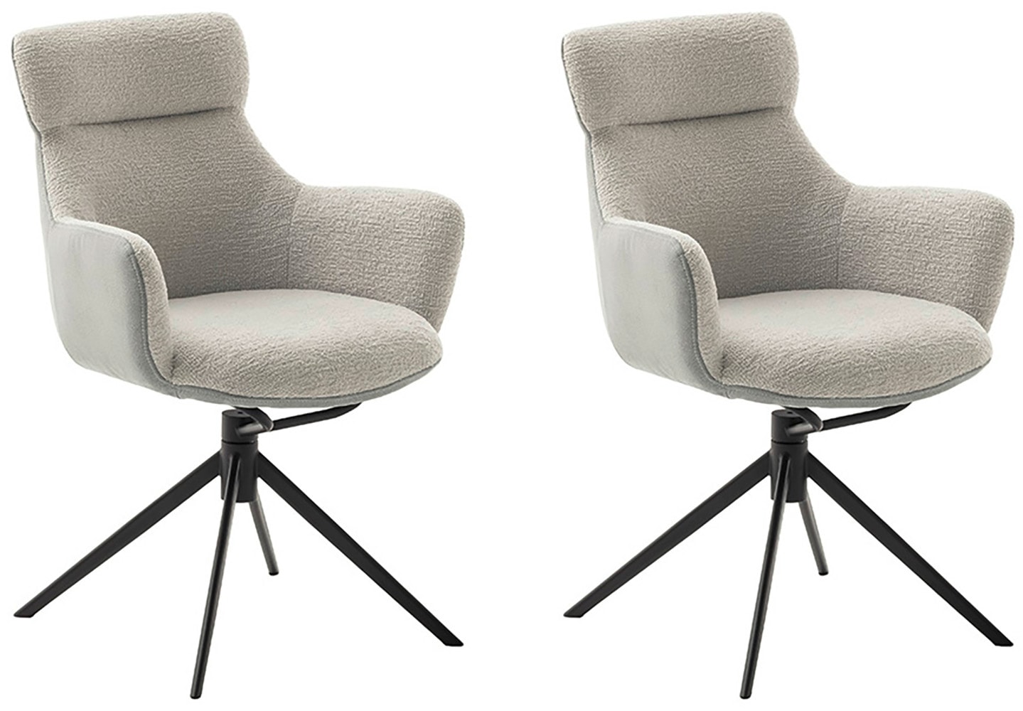 MCA furniture Esszimmerstuhl, Feingewebe, (2er-Set), drehbar 360°, Dreh- & günstig online kaufen