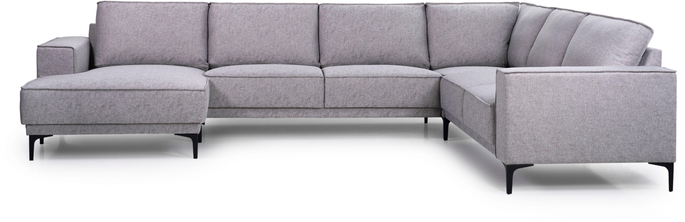 OTTO home Wohnlandschaft »XXL Sofa Oland, Struktur, Flachgewebe, Luxus-Micr günstig online kaufen