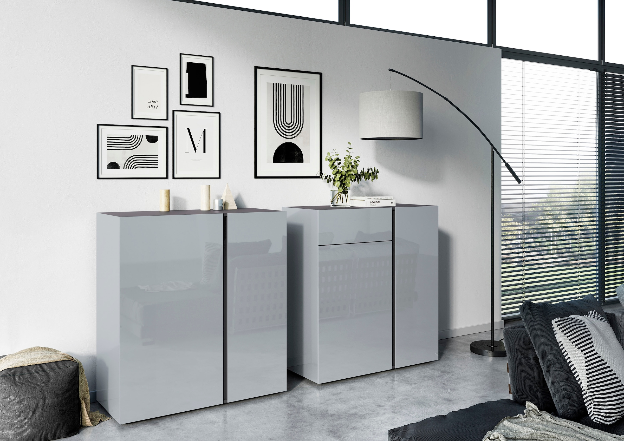 GERMANIA Kommode »Mesa«, mit Glasfronten