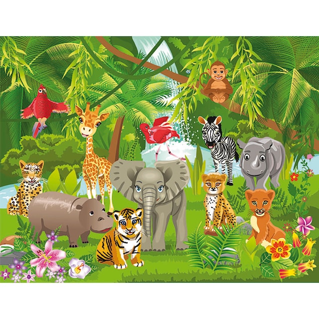 Jungle Papermoon bestellen Animals« auf »Kids Fototapete Rechnung