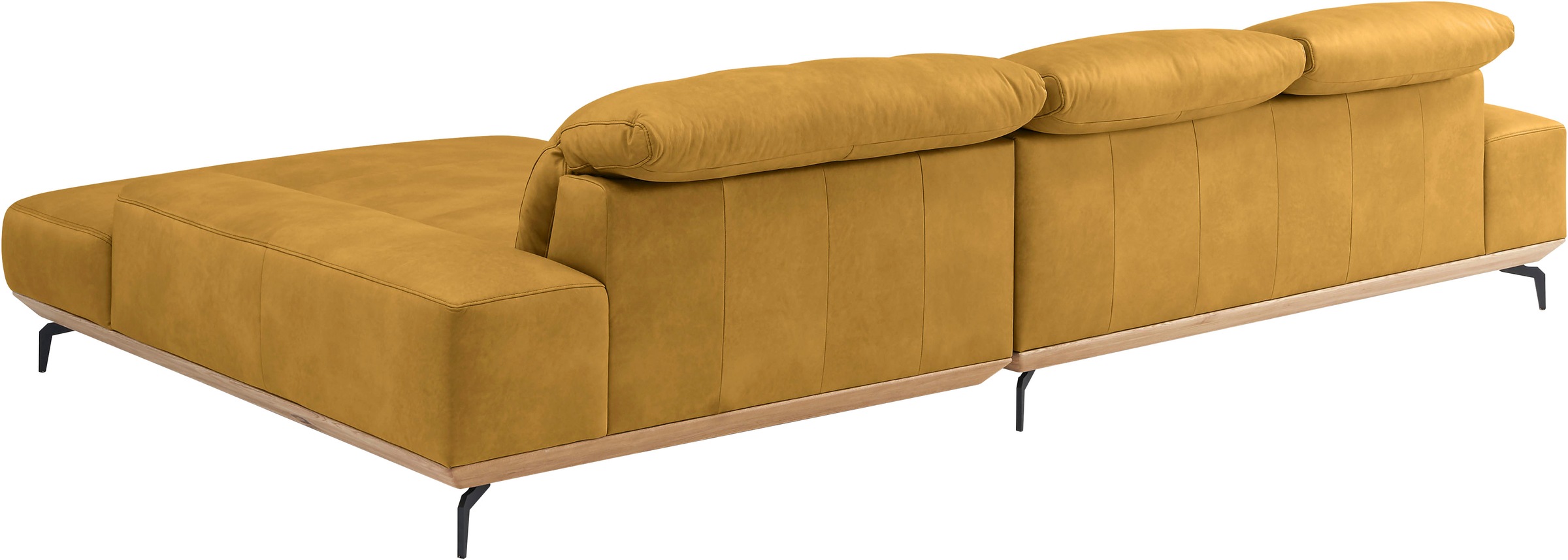 Musterring Wohnlandschaft »MR 2490«, Fuß Schwarz, Sitzhöhe 46cm, wahlweise mit Funktionen, Maße 342x207 cm