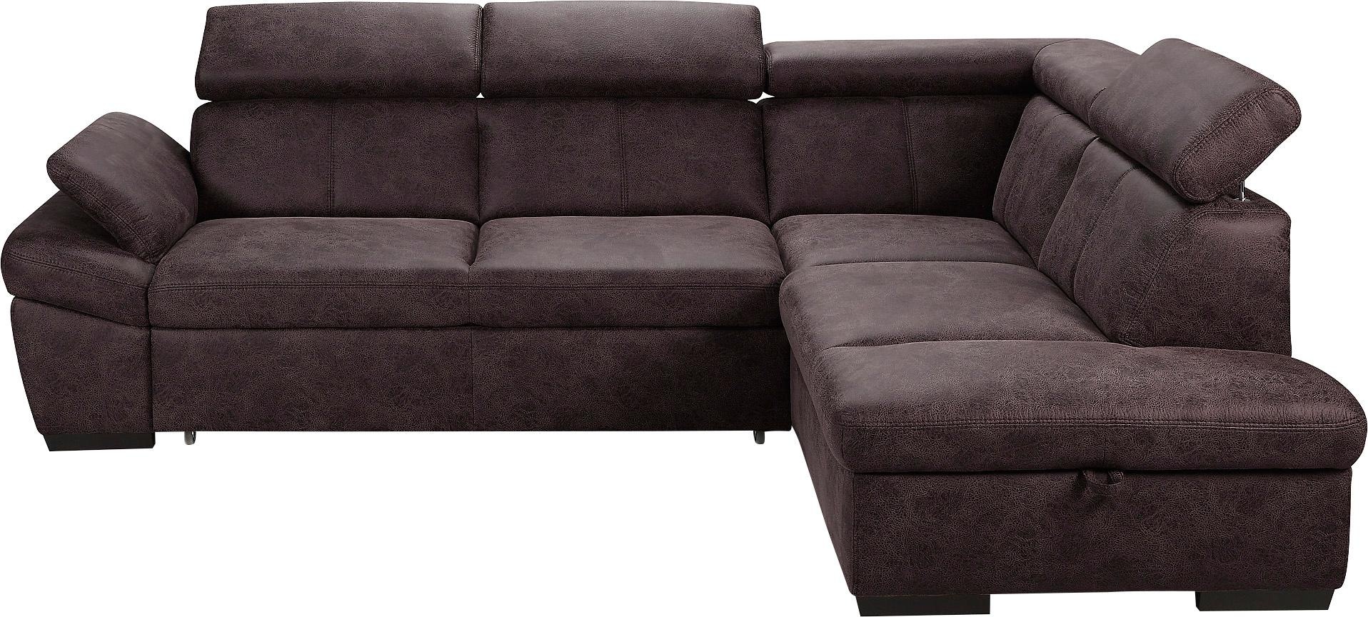 exxpo - sofa fashion Ecksofa »Salerno, Funktionssofa, hoher Sitzkomfort, Br günstig online kaufen