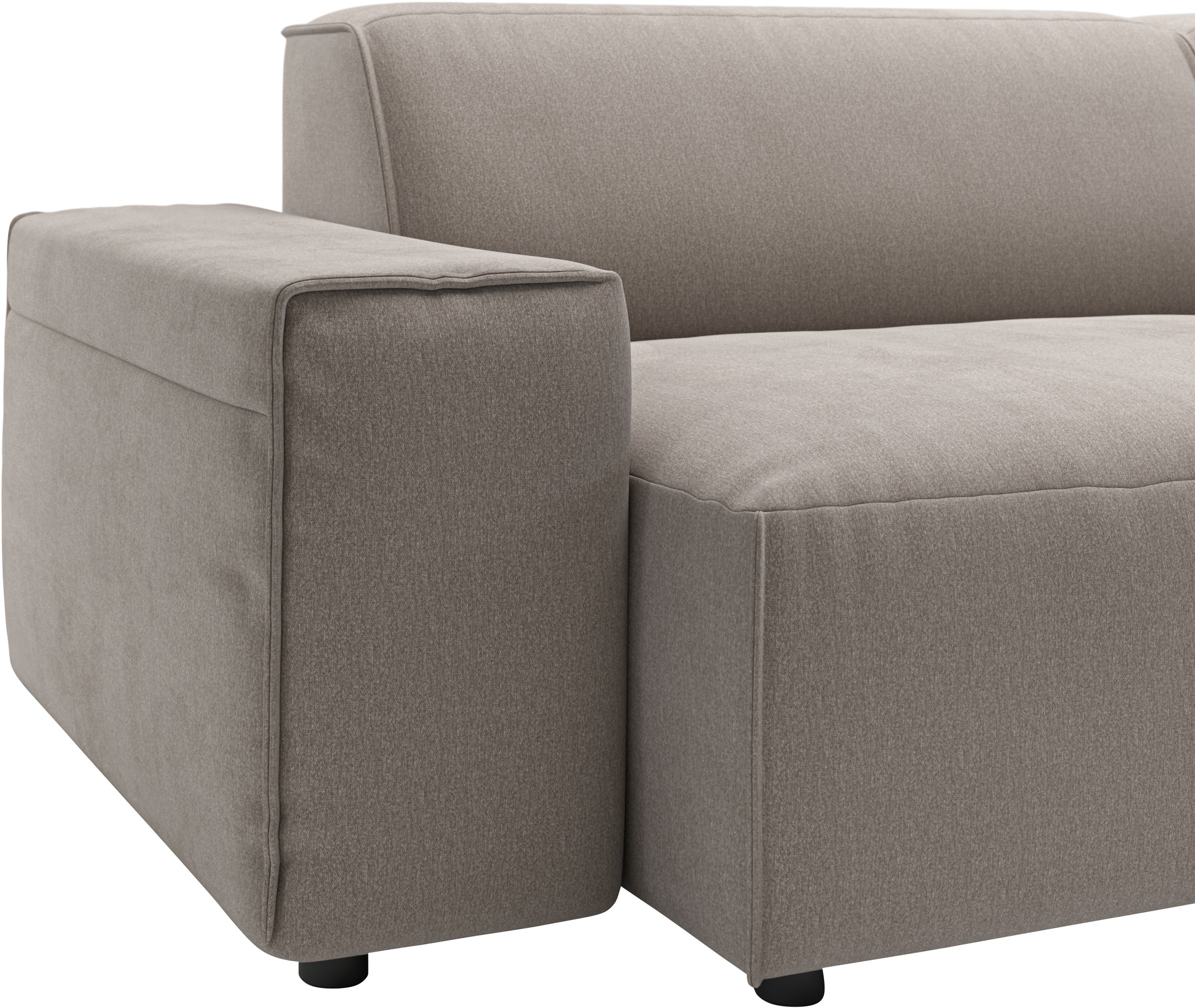 andas Ecksofa »Glimminge L-Form auch in Breitcord, Feincord + Easy care-Bezug,«, Breite 234, Zierkissen