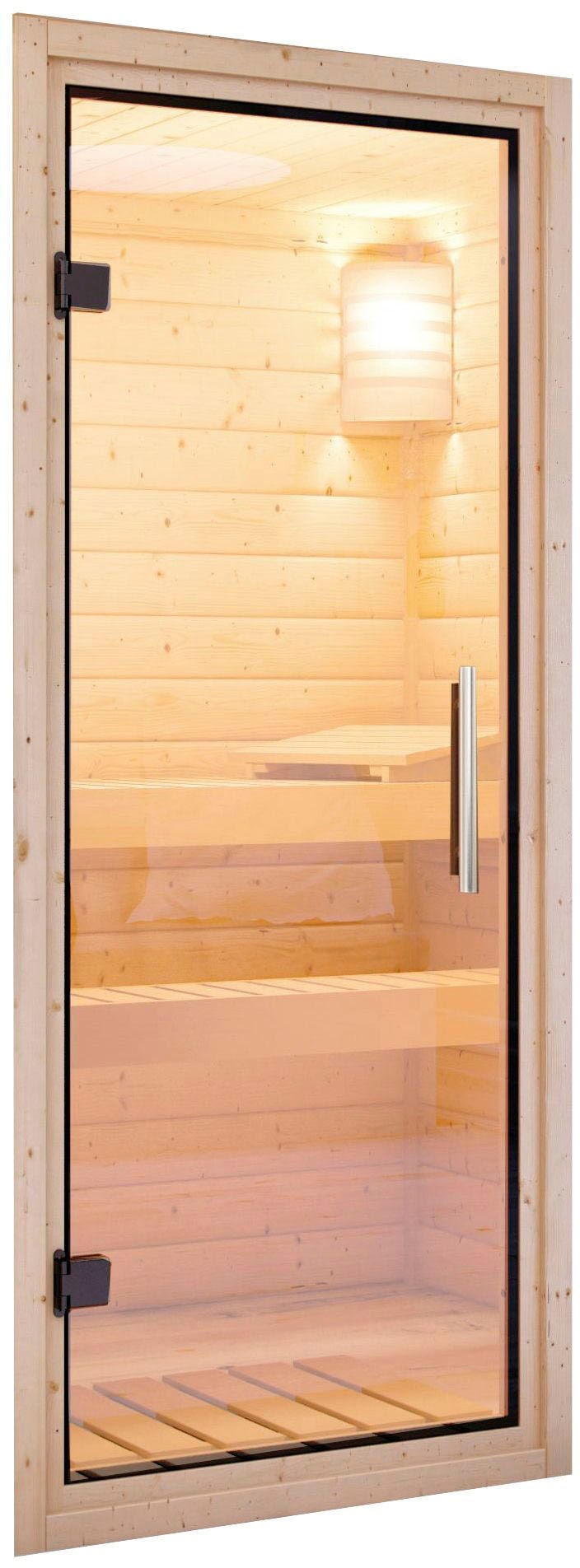 Karibu Sauna »Sodin«, 9 KW-Ofen mit integrierter Steuerung