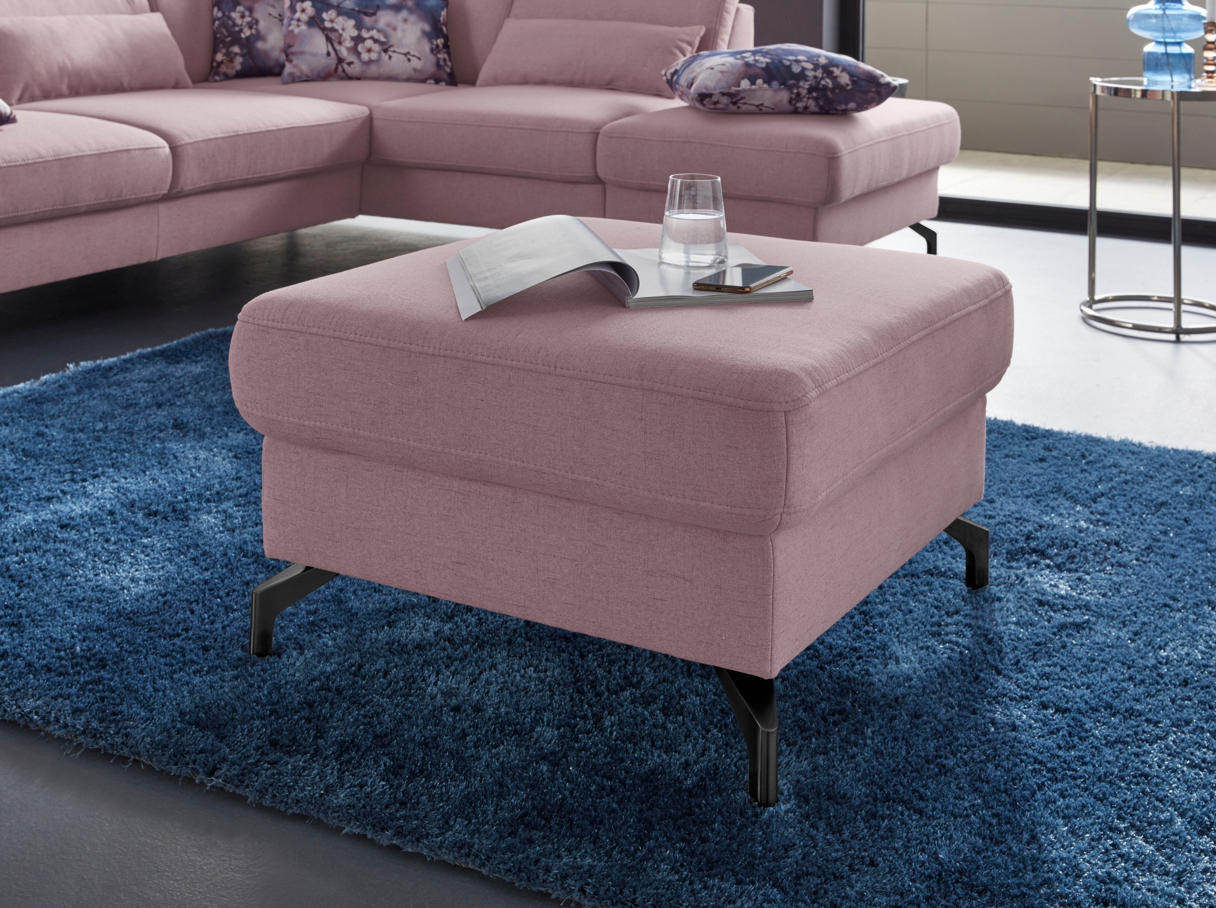 sit&more Hocker "Percy", Fußhöhe 12 cm, wahlweise mit unterschiedlichen Fuß günstig online kaufen
